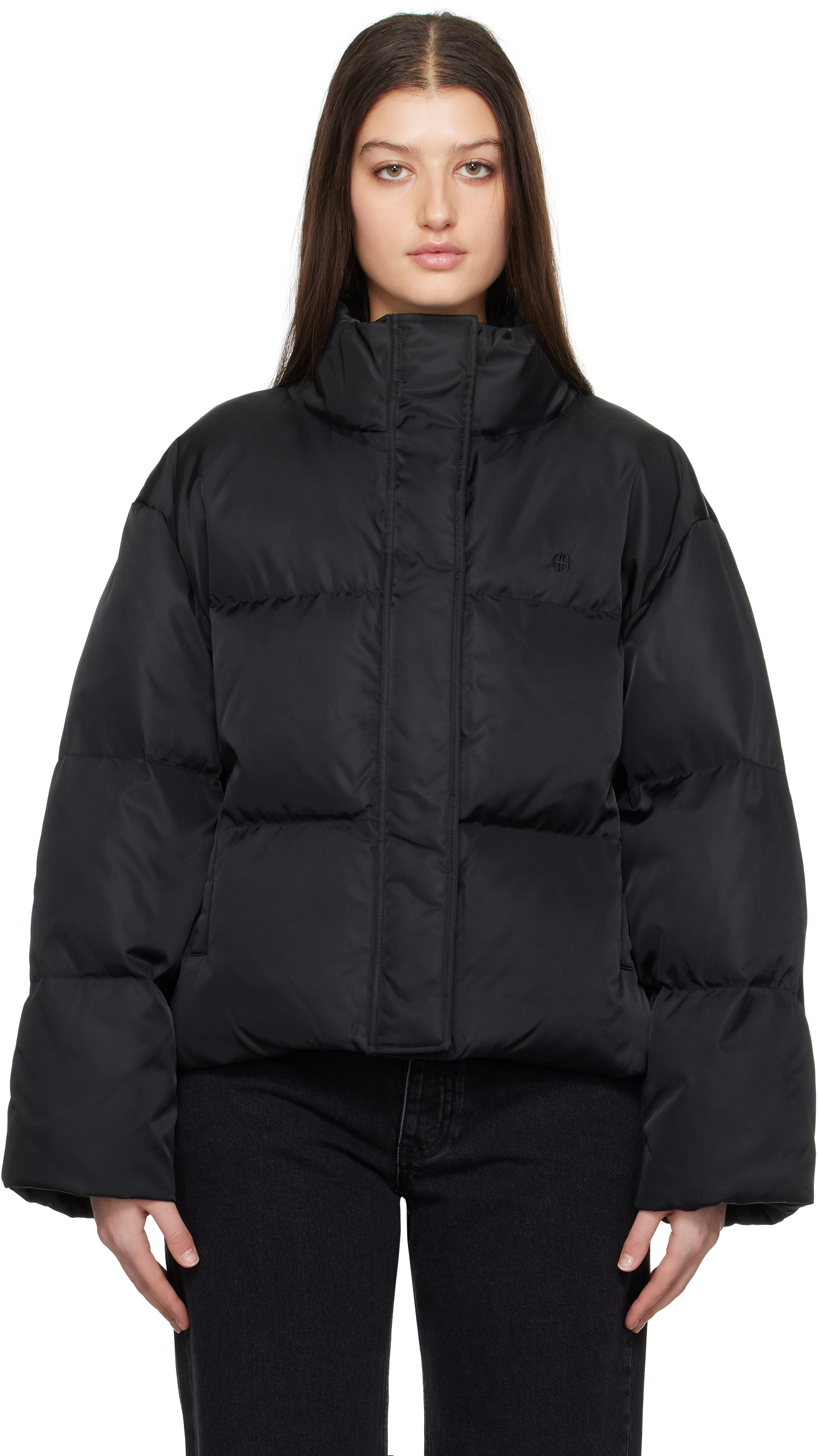 Black Dorian Down Puffer Jacket