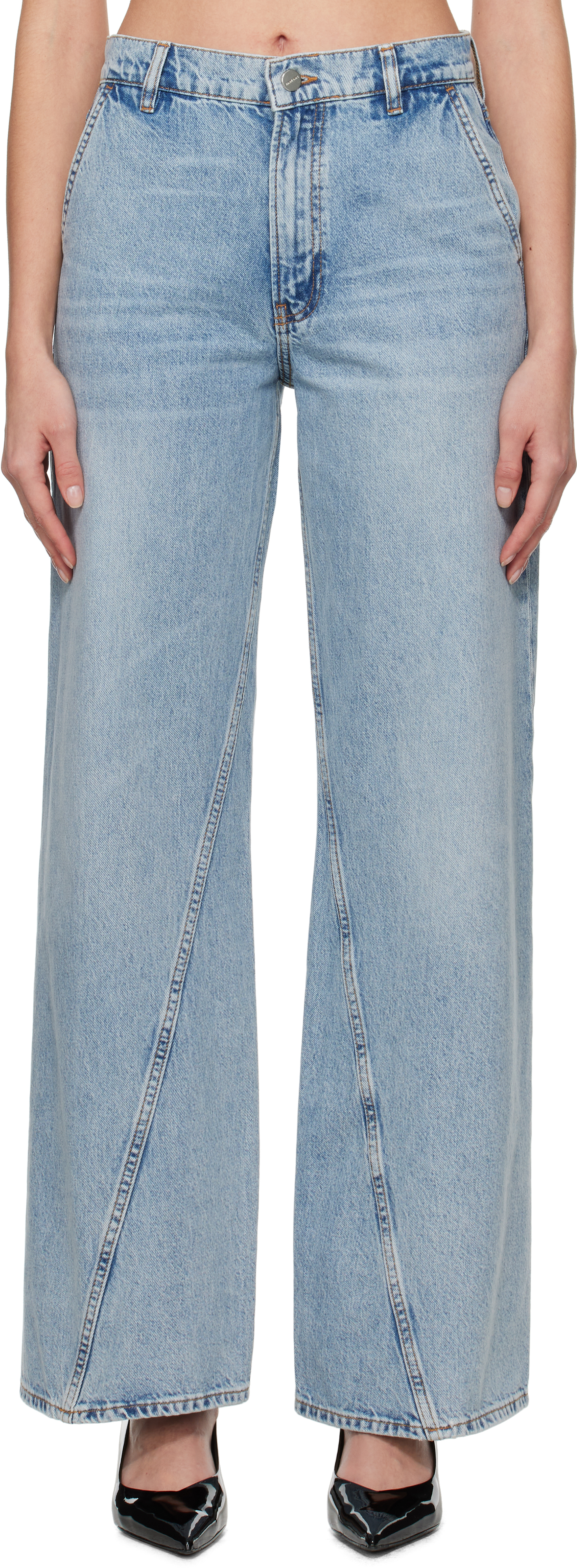 【関税込み】ANINE BING ブルー Briley ジーンズ Blue Briley Jeans by ANINE BING on Sale