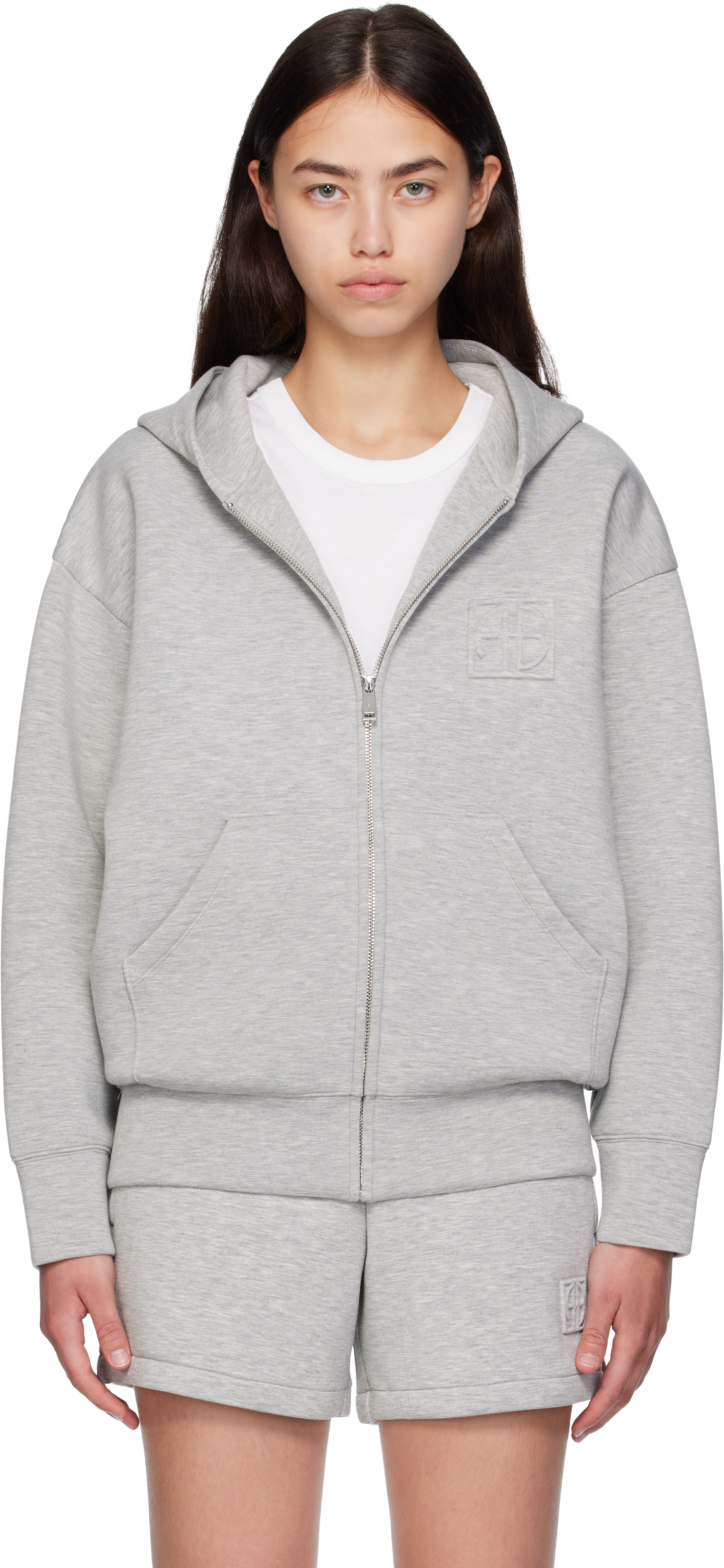 【関税込み】ANINE BING グレー Carrie トラウザーズ Anine Bing Blazer Quinn Laine Cachemire – Blanc
