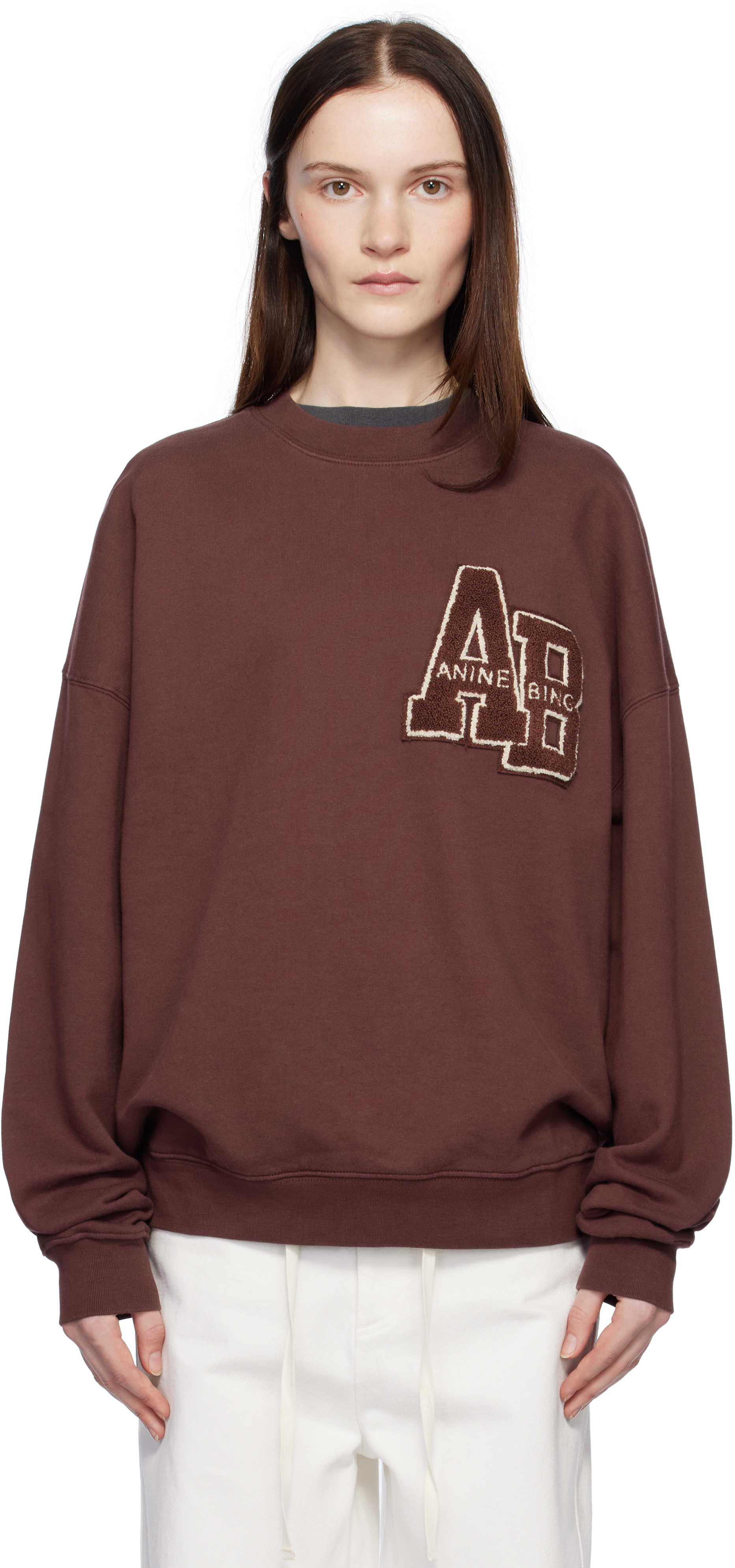 Burgundy Miles Oversized Sweatshirt