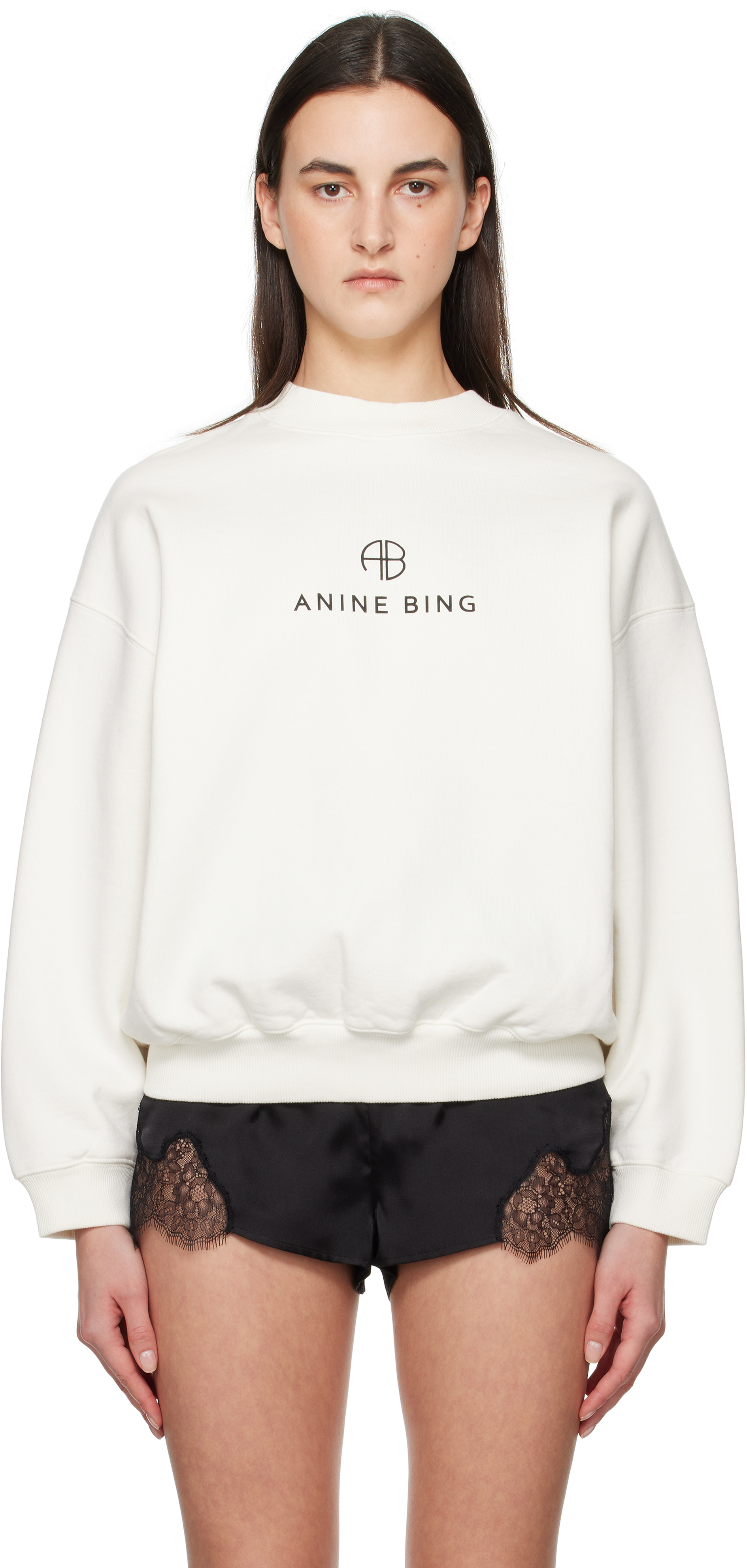 ANINE BING 【JACI スウェット】 anine-bing-off-white-jaci-