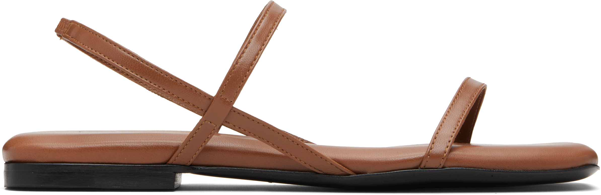 Brown Hilda Flat Sandals
