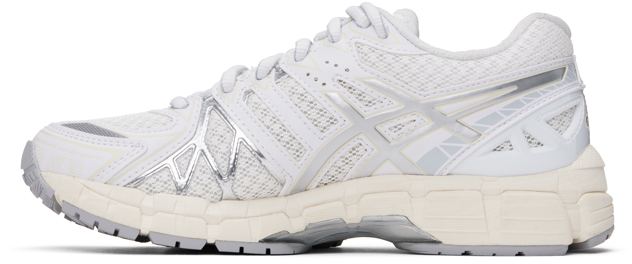 Asics White And Silver Sneakers In White/pure Silver