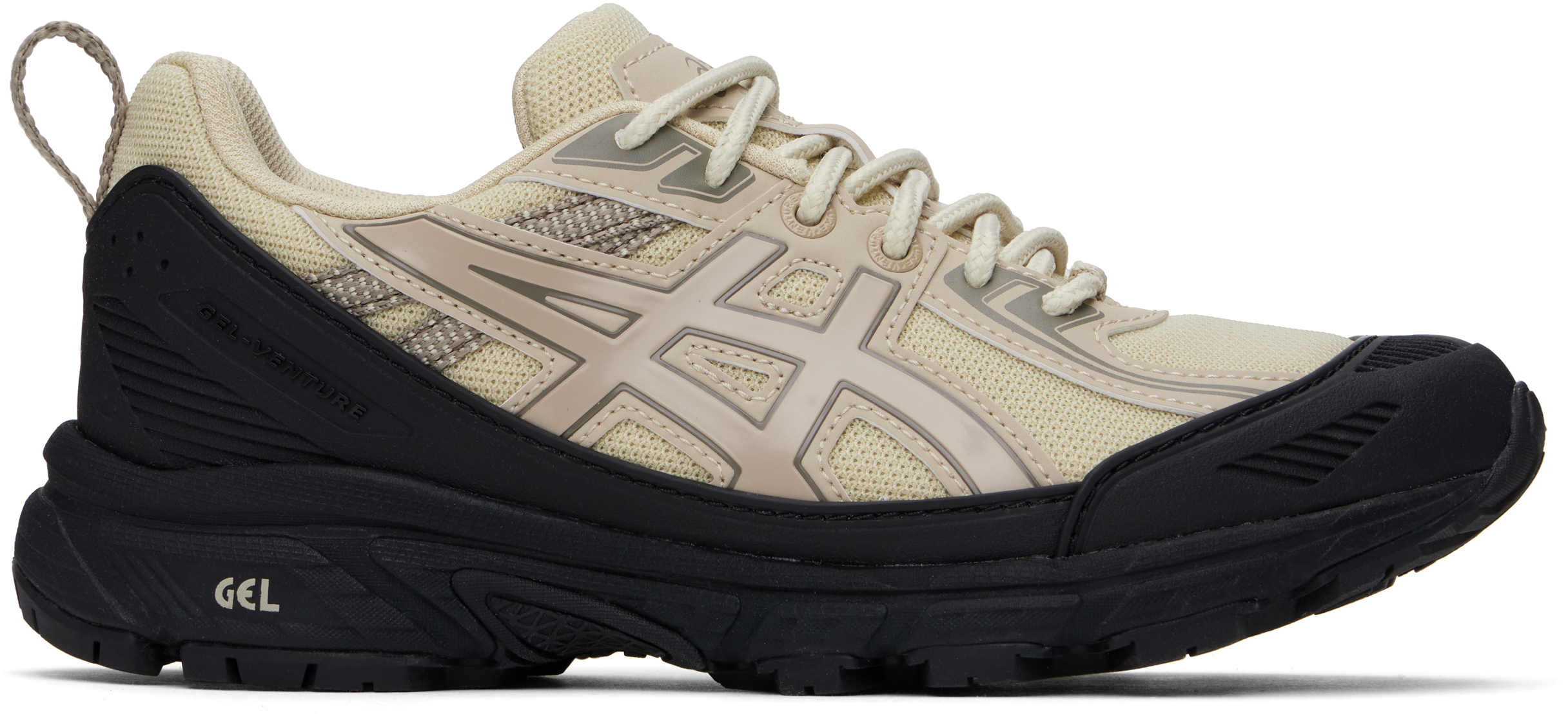 ASICS: Beige & Black Gel-Venture 6 Shield Sneakers | SSENSE