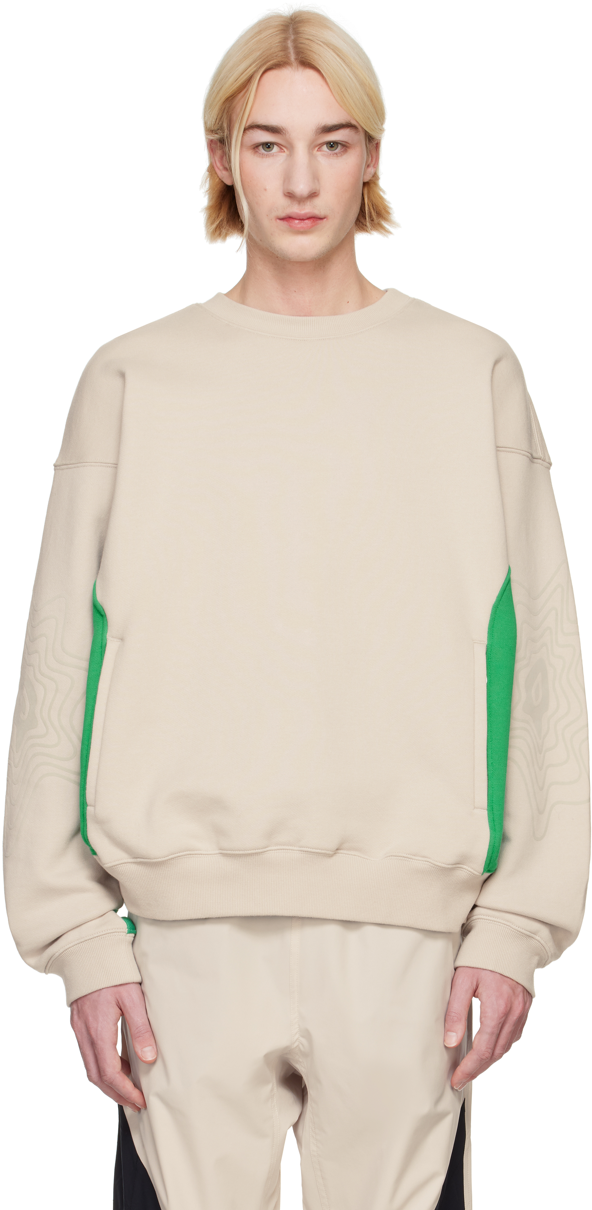 Beige Kiko Kostadinov Edition Bixance Sweatshirt