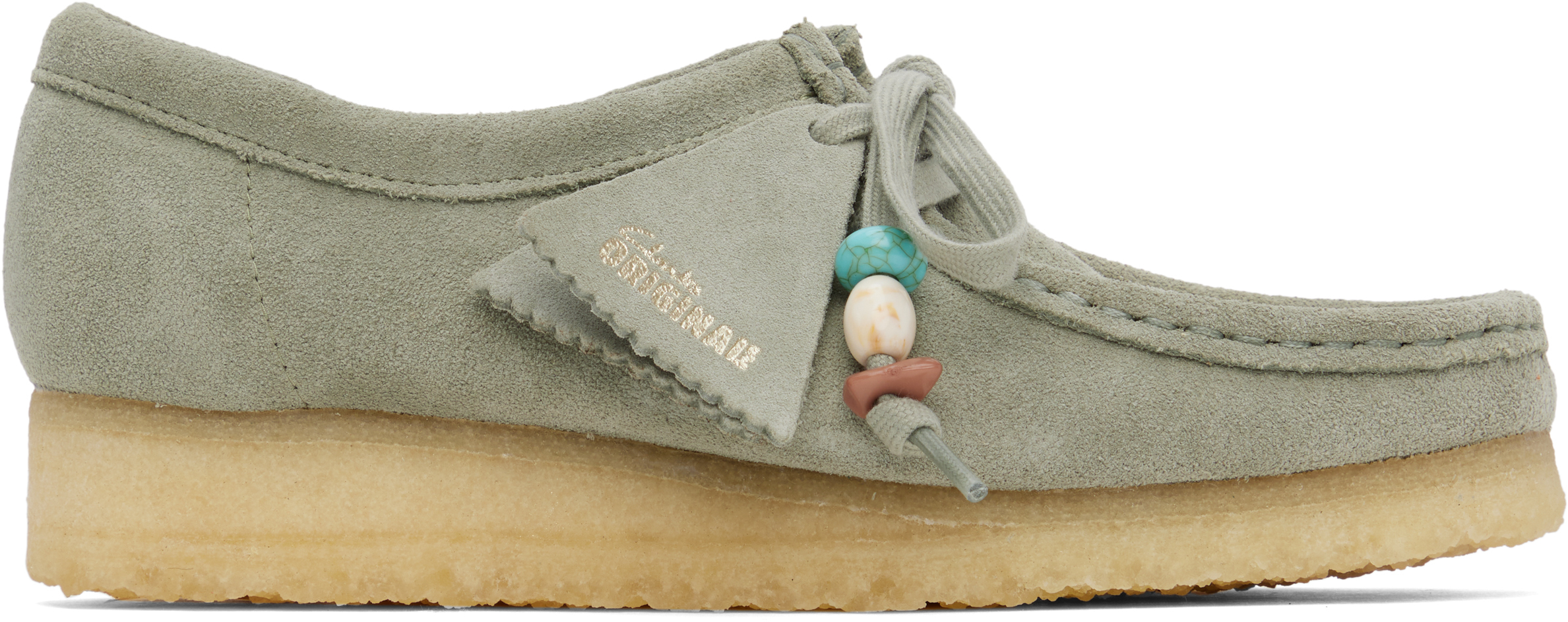 Gray Wallabee Derbys