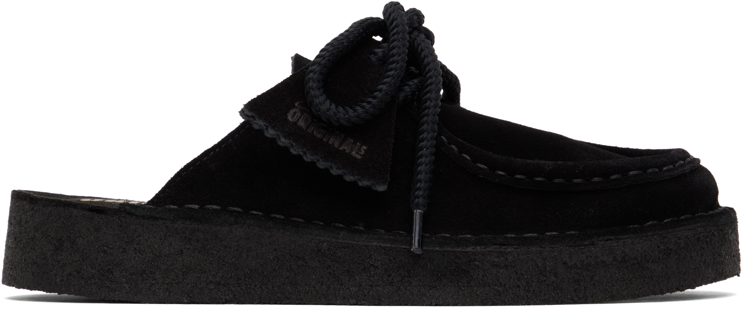 Womens Desert Nomad Mule Black Suede Clogs & Mules | Clarks