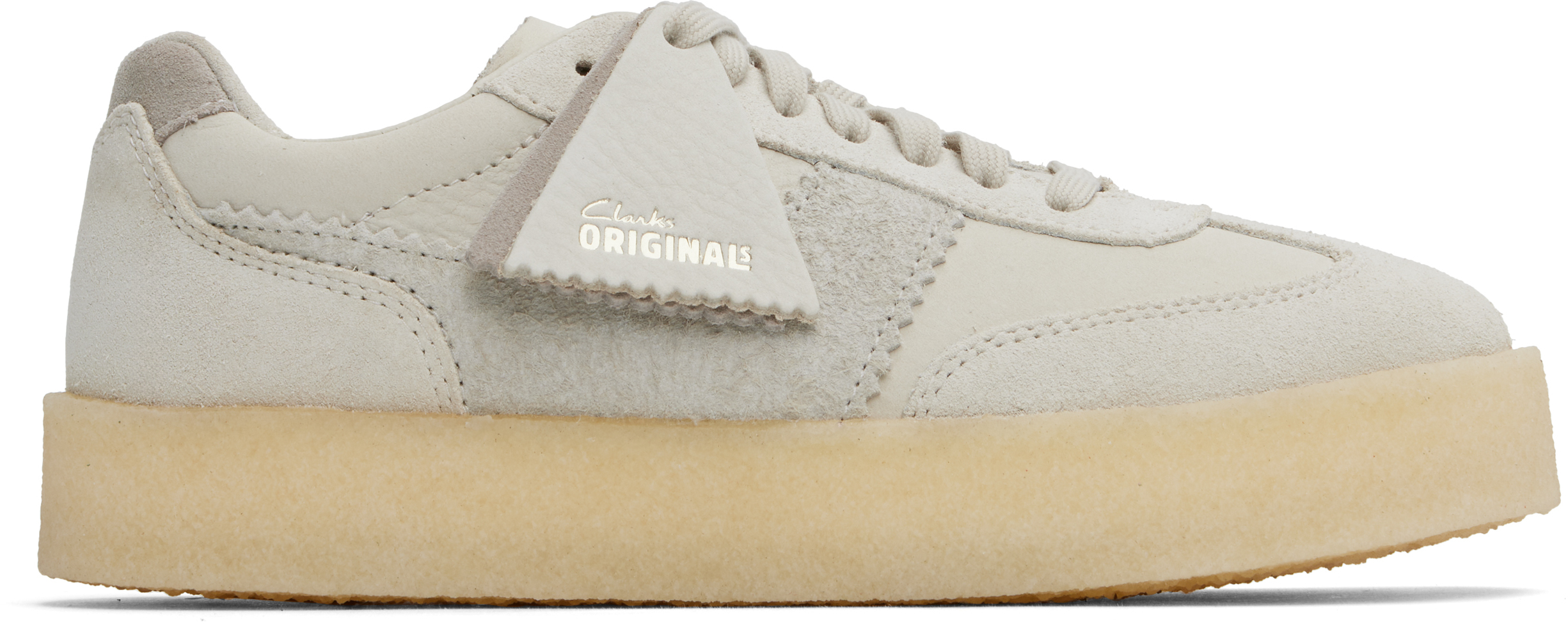 【関税込み】Clarks Originals オフホワイト Tor 80 スニーカー Mens Tor 80 Off White Combination Sneakers | Clarks