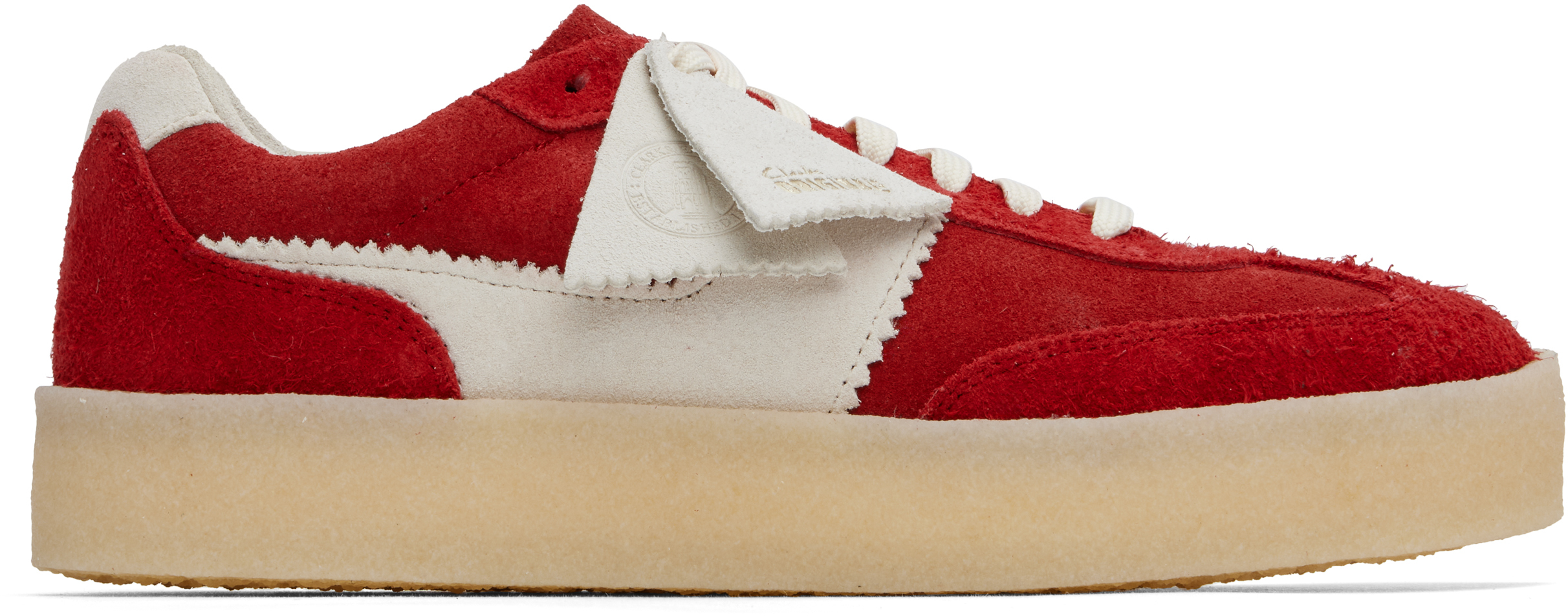 【関税込み】Clarks Originals レッド Tor 80 スニーカー Mens Tor 80 Red Combination Sneakers | Clarks