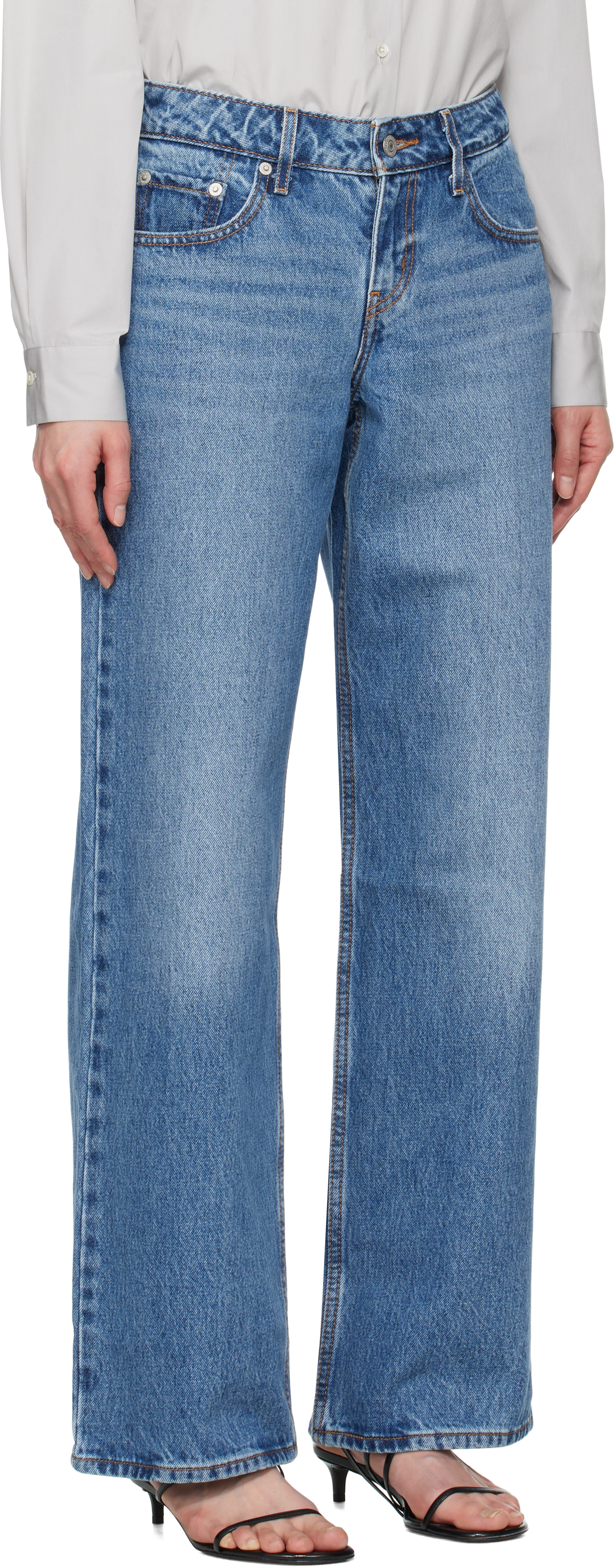 LEVI'S BLUE LOW LOOSE JEANS