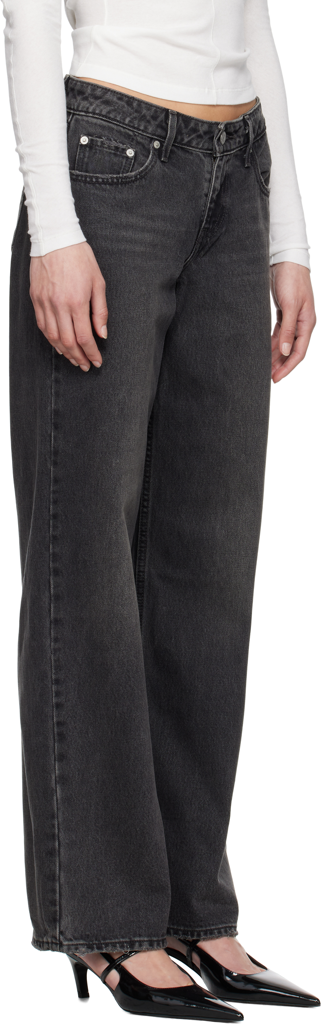 LEVI'S BLACK LOW LOOSE JEANS