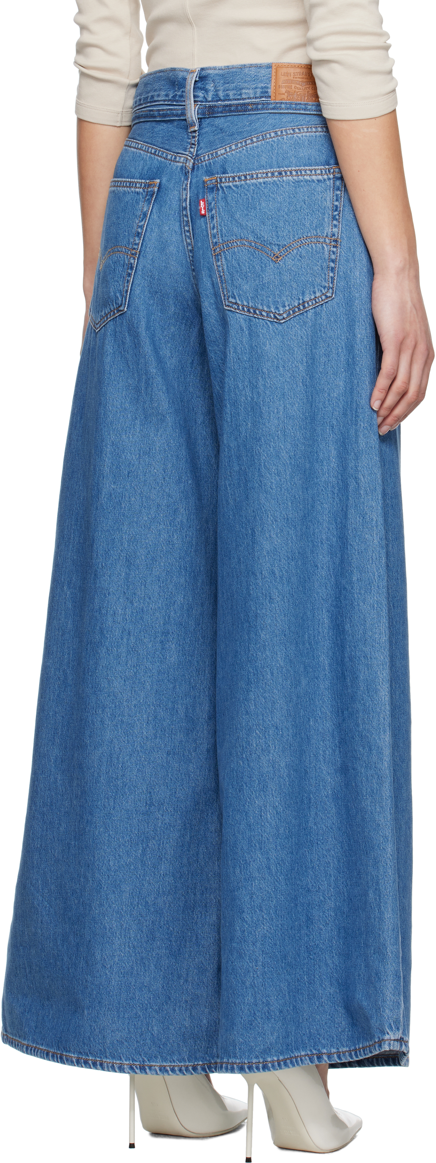 Levi's Blue Xl Superwide Jeans In Cause And Effect