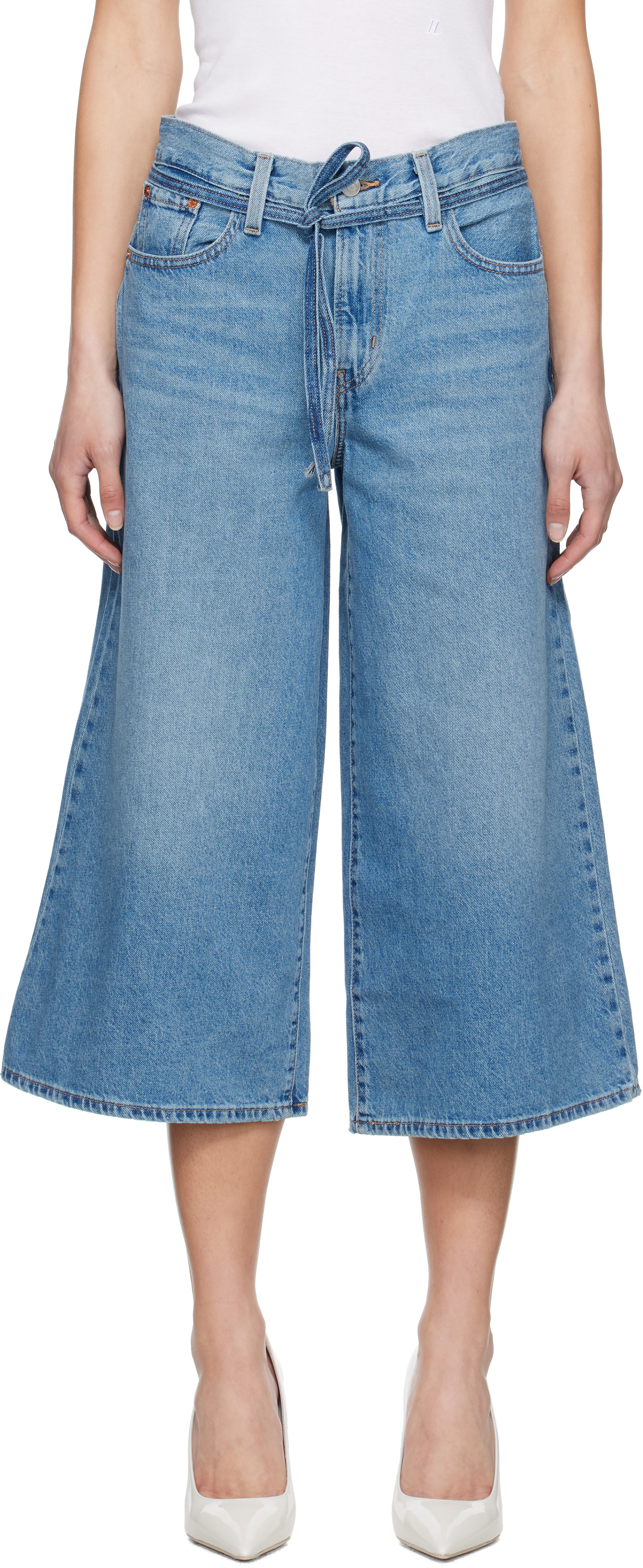 ワイドレッグ♪【Levi's】ブルー XL Culotte ジーンズ Blue XL Culotte Jeans by Levi's on Sale