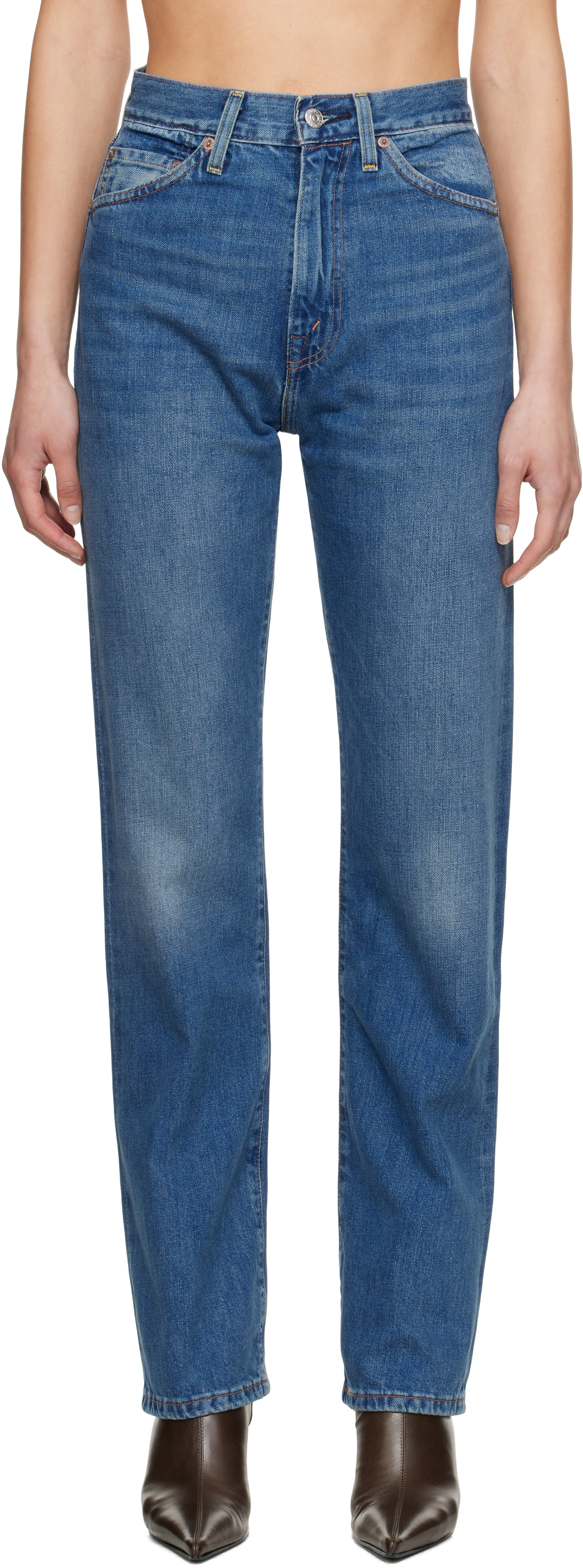 【関税込み】Levi's ブルー 1950s 701 ジーンズ LEVI'S VINTAGE: 1950's 701 DENIM JEANS – 85 86
