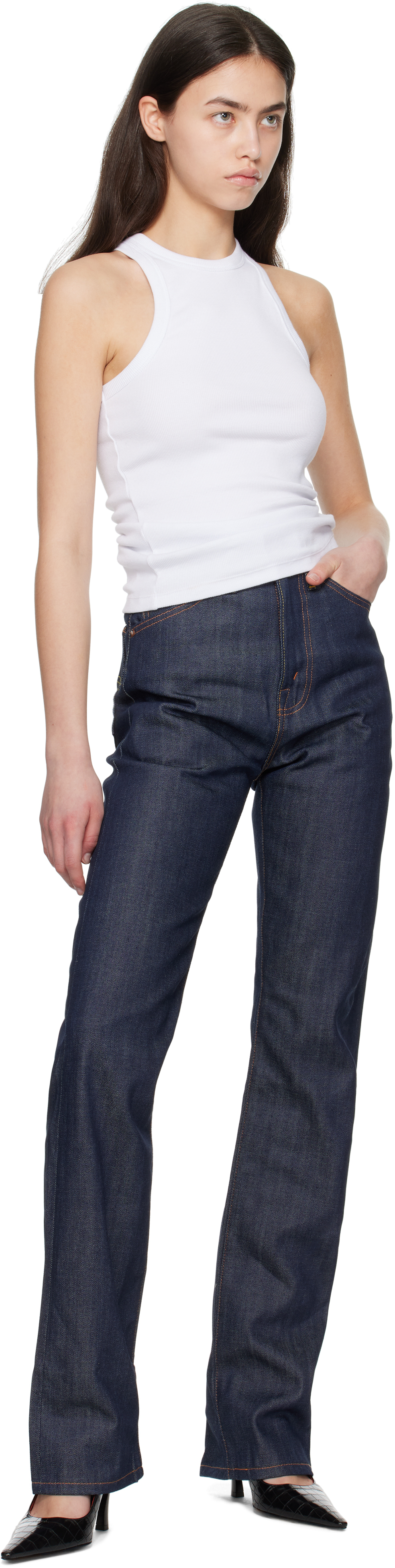 Levi's Navy 1950s 701 Jeans
