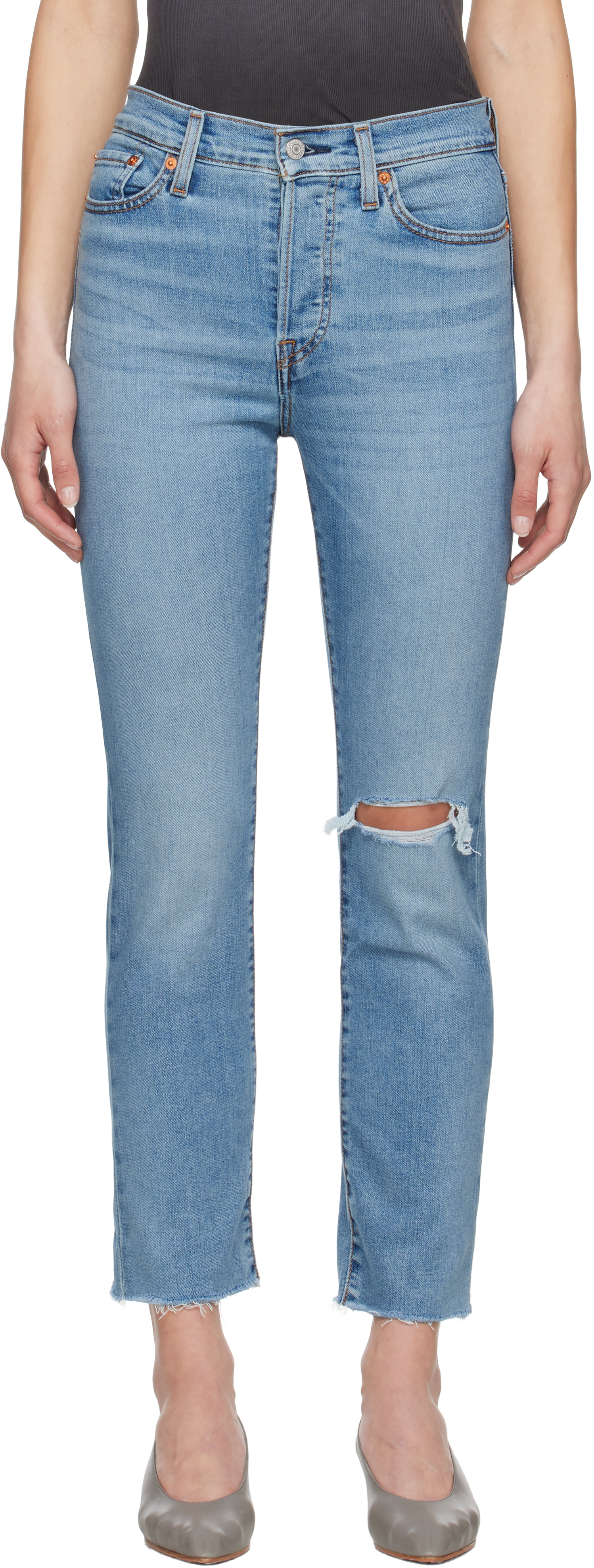 Blue Wedgie Straight Jeans