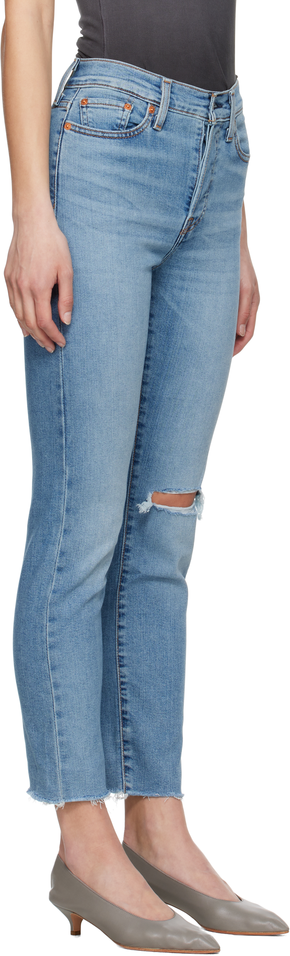 LEVI'S BLUE WEDGIE STRAIGHT JEANS