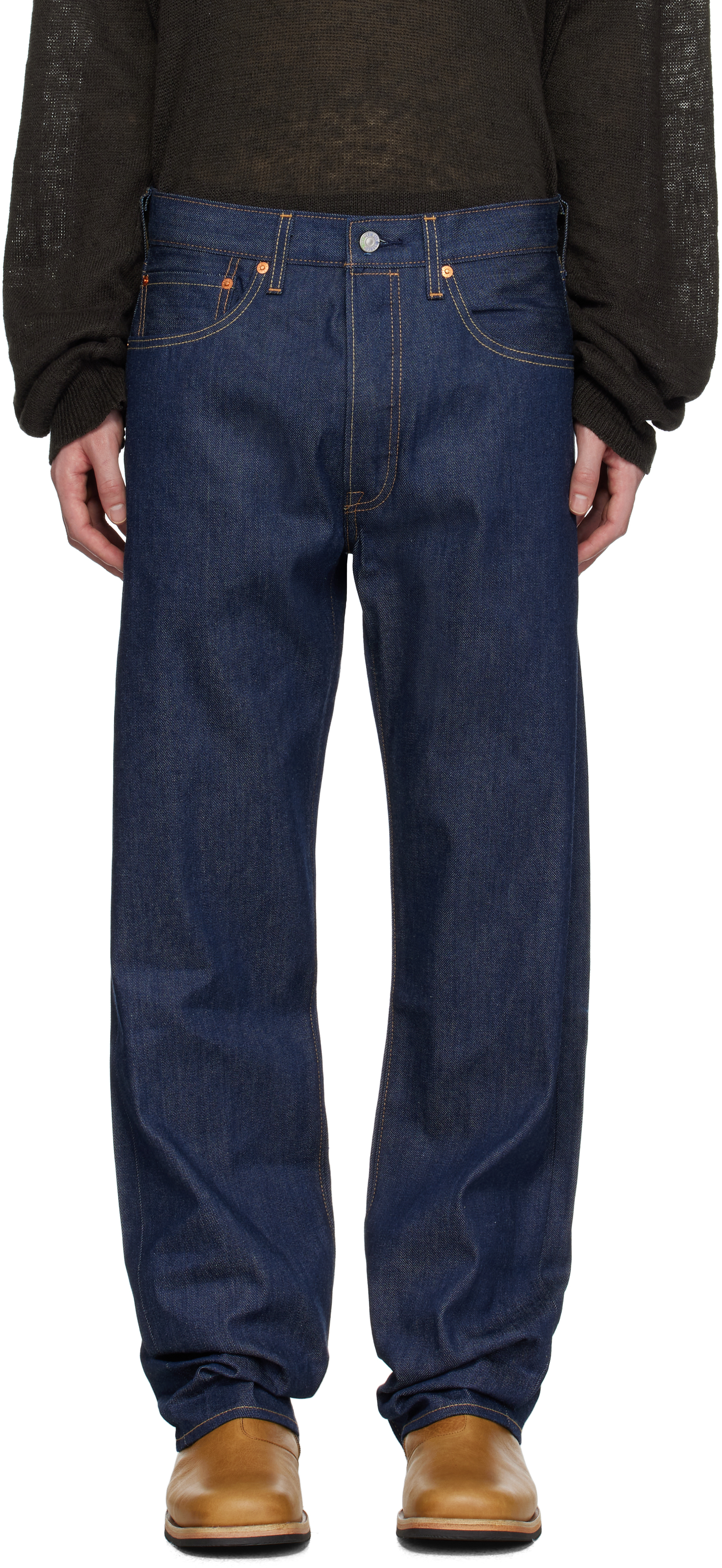 Navy 501 Original Fit Jeans