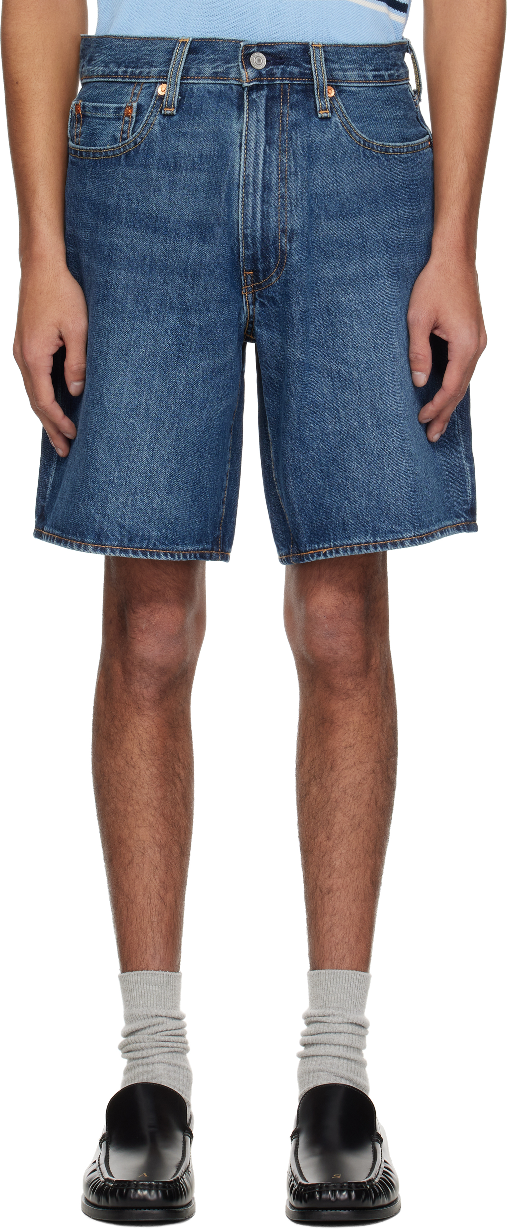 Blue 468 Stay Loose Denim Shorts