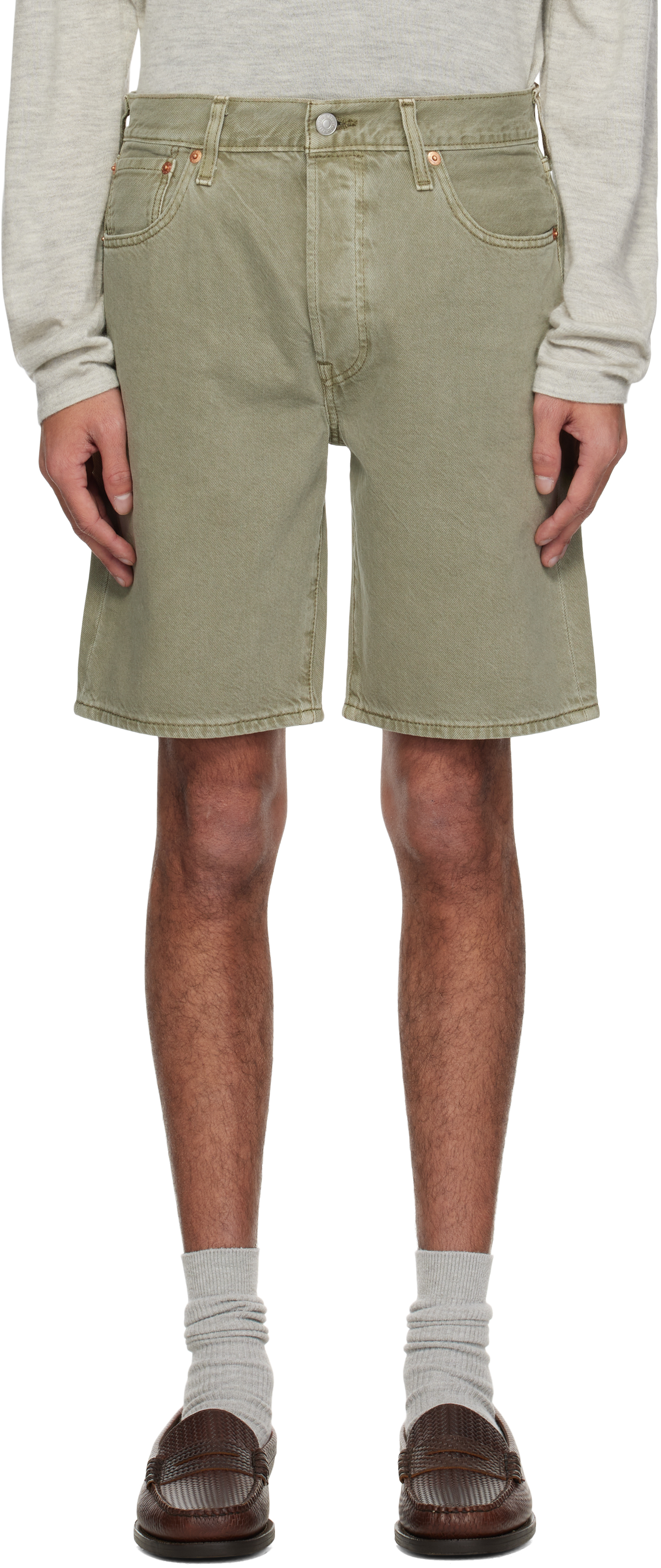 Green 501 Original Denim Shorts