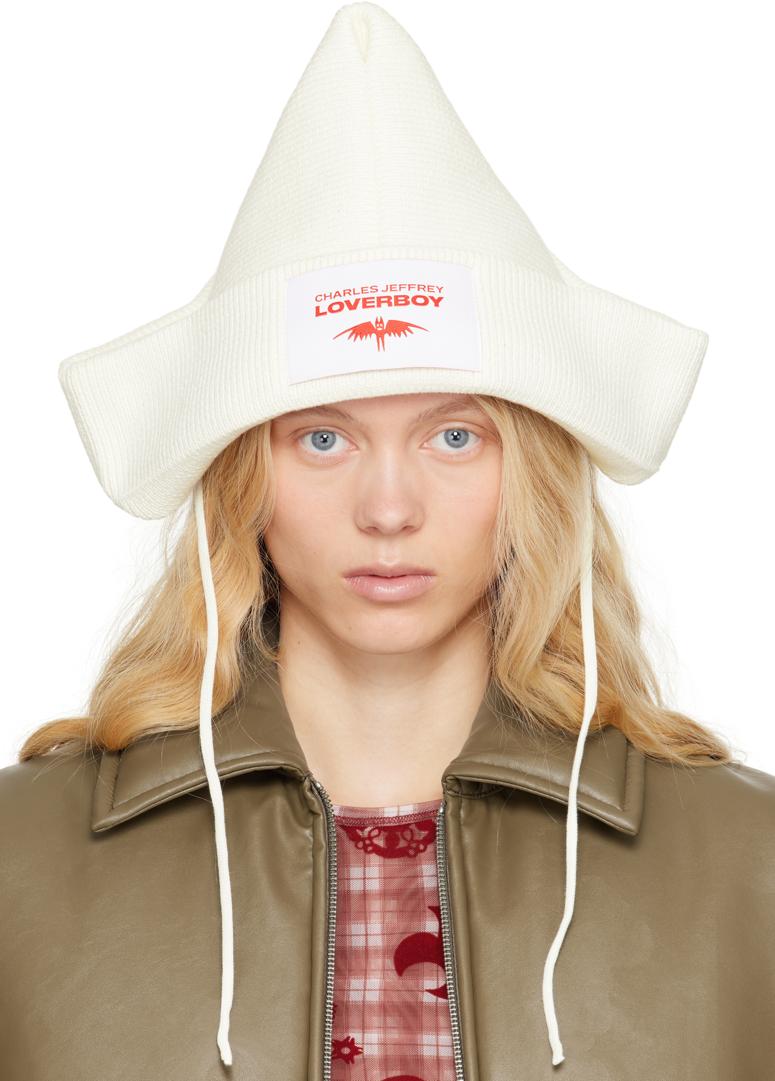 timelesz着用【Charles Jeffrey Loverboy】PAPER BOAT BEANIE PAPER BOAT BEANIE in BLACK