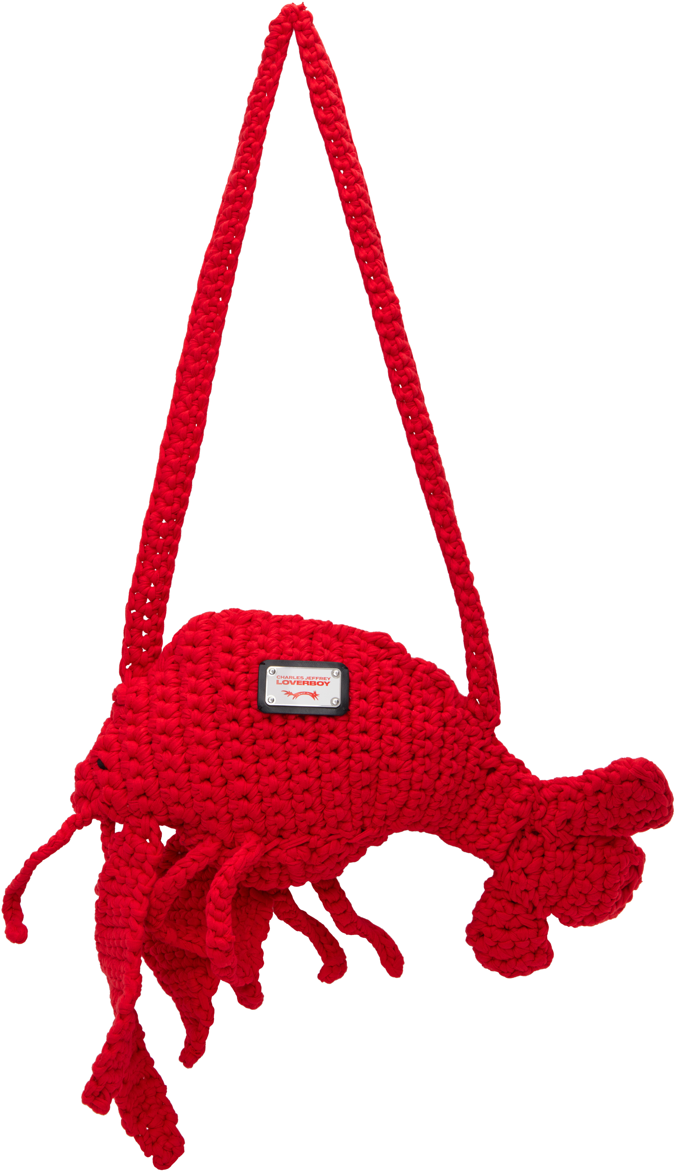 【関税込み】Charles Jeffrey LOVERBOY レッド Lobster バッグ LOBSTER BAG in RED