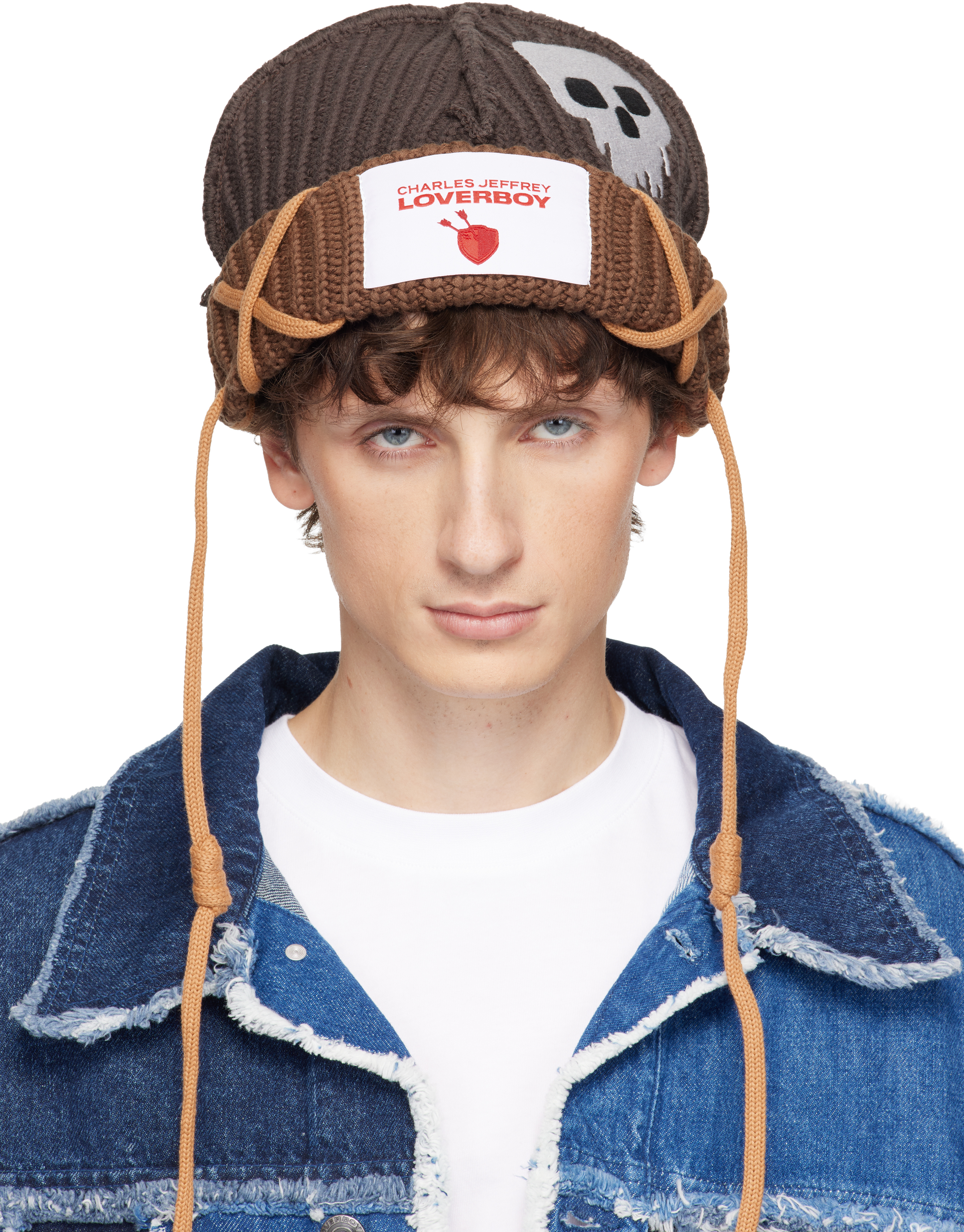 charles jeffrey loverboy ssense限定 ビーニー Charles Jeffrey LOVERBOY - SSENSE Exclusive Kids Black Chunky