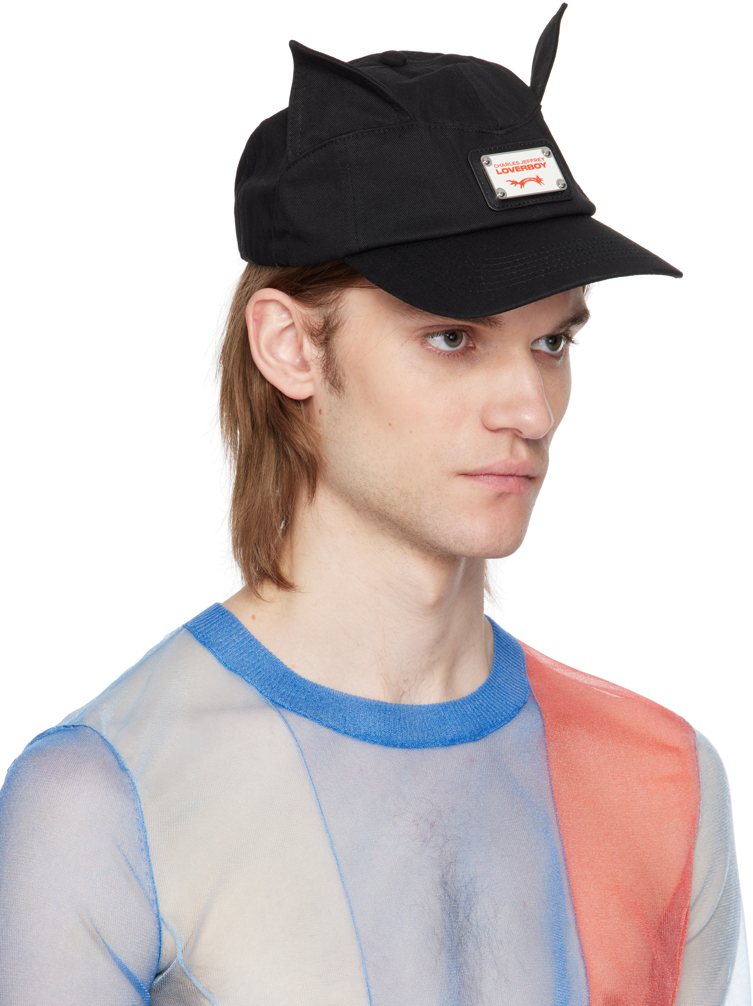 Charles Jeffrey Loverboy Black Ears Cap In Black