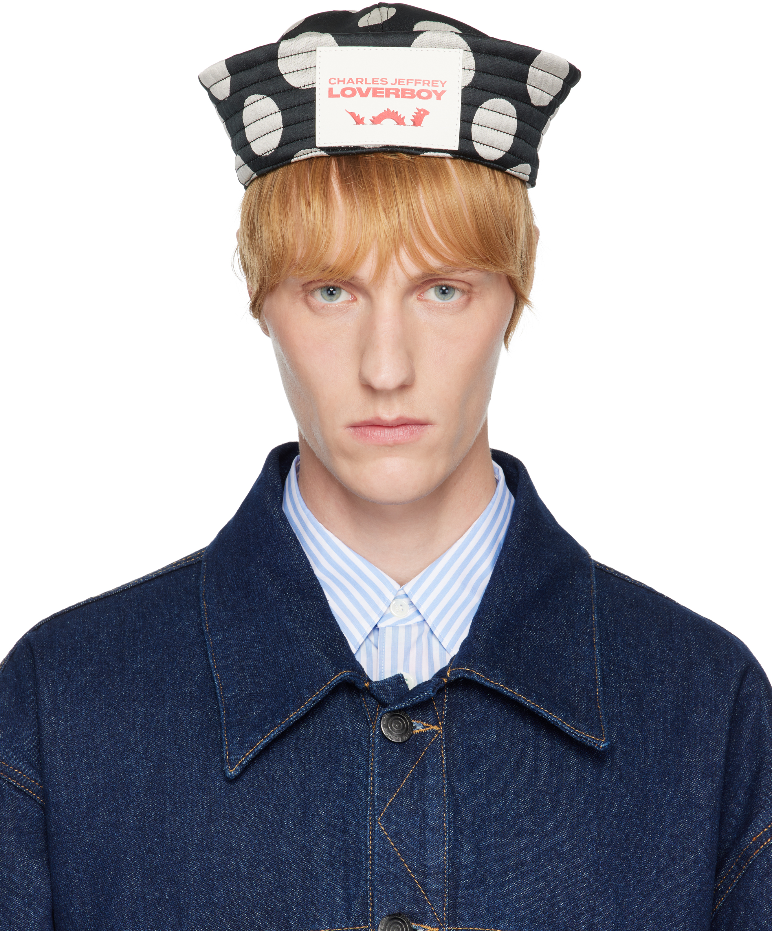 SSENSE Exclusive Black & White Sailor Hat