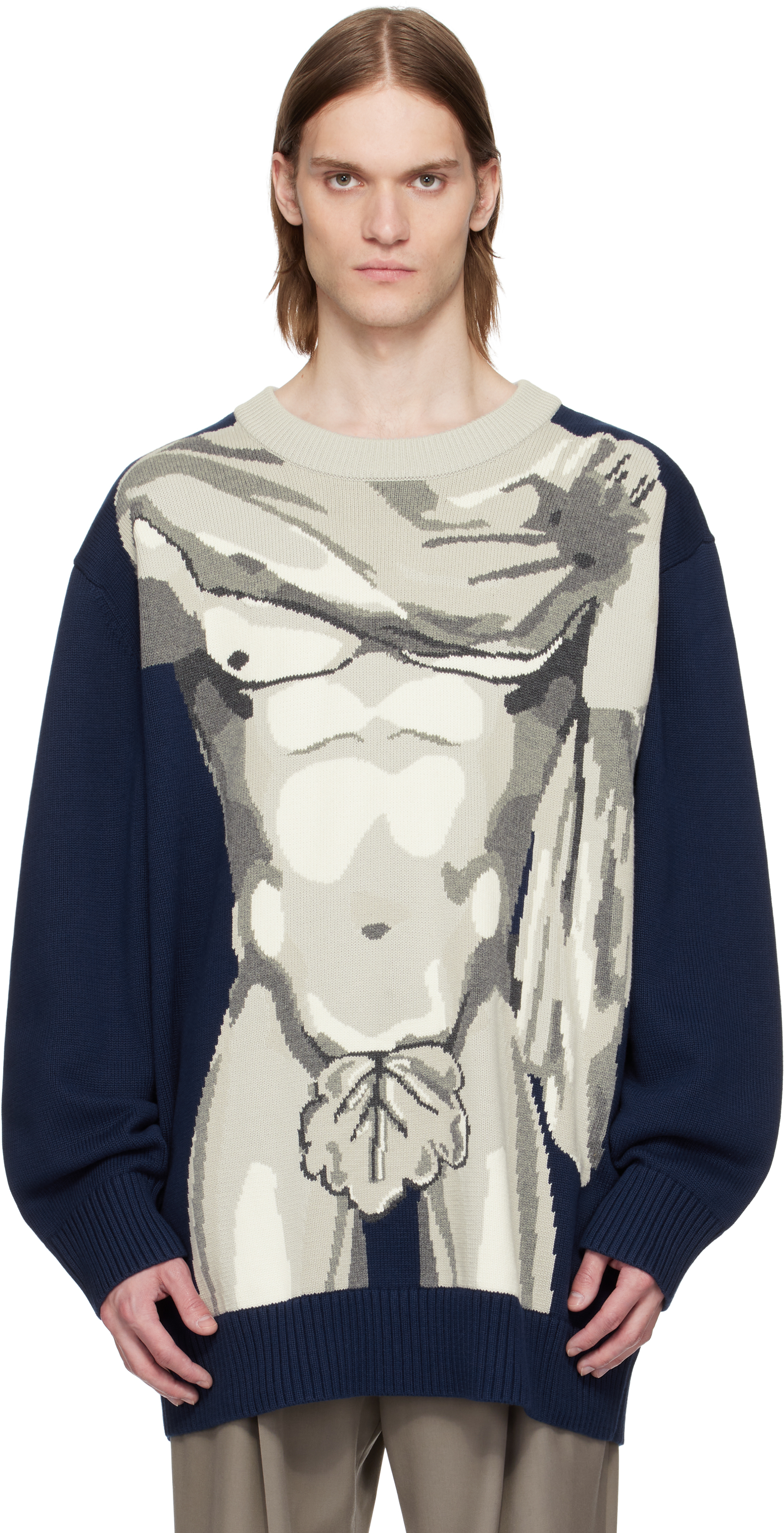 【関税込み】Charles Jeffrey LOVERBOY クルーネックセーター Charles Jeffrey Loverboy チャールズ ジェフリー ラバーボーイ