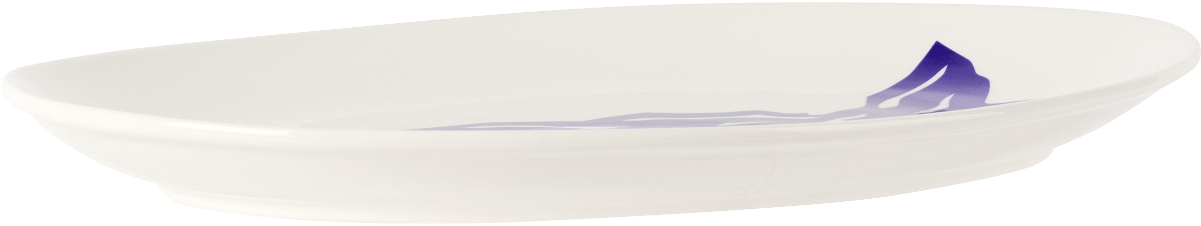 Maison Balzac White & Blue 'le Merou' Serving Platter In Blue