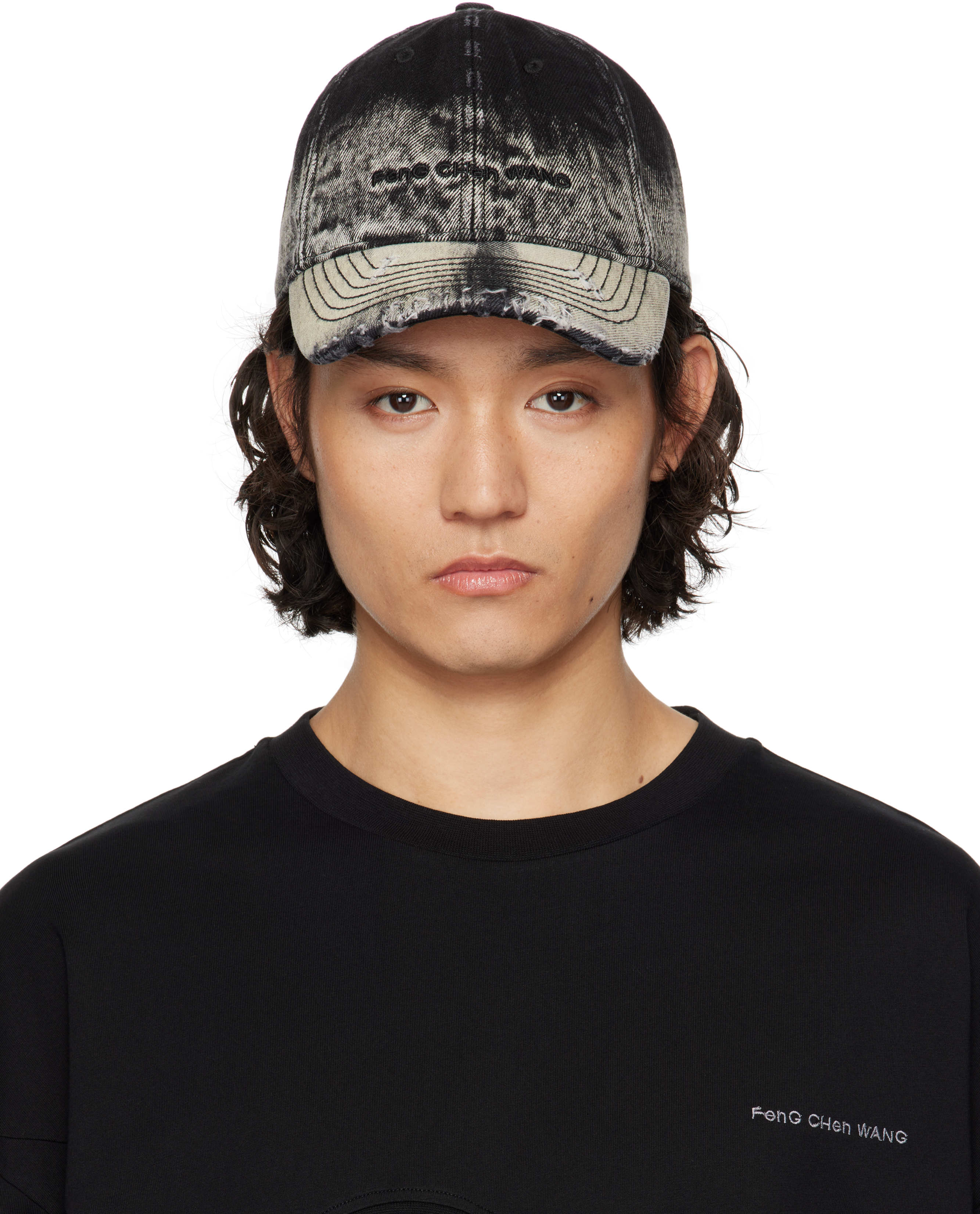 Black & White Gradient Baseball Cap