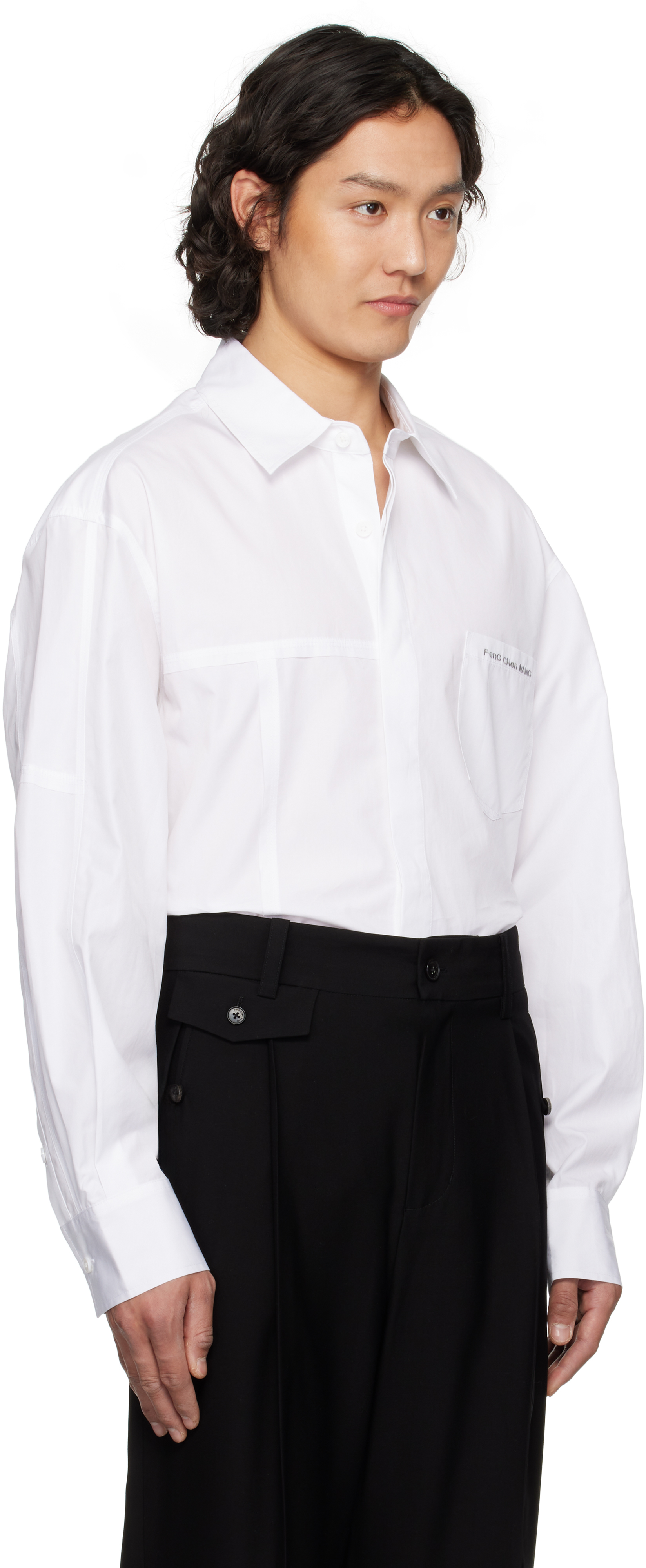 Feng Chen Wang Seam-detail Shirt In White