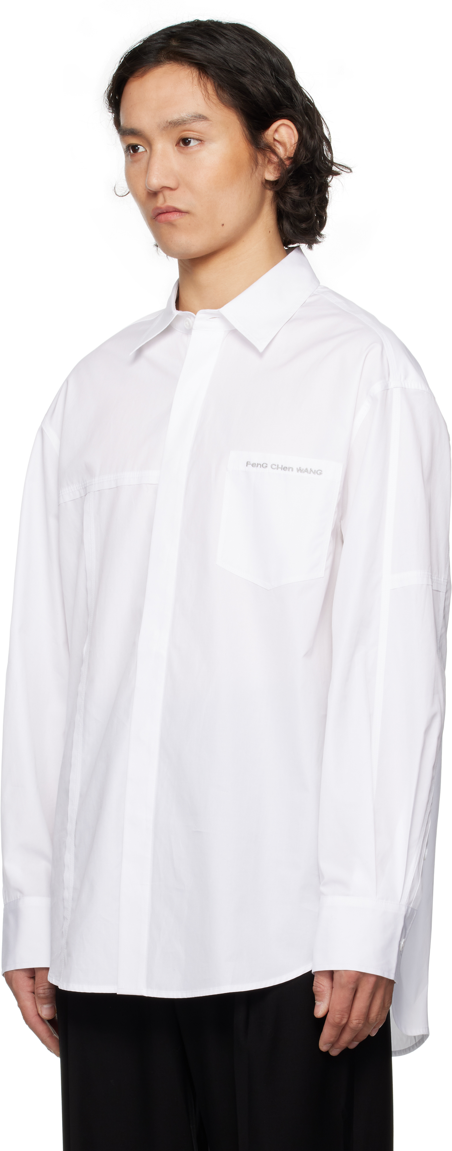 Feng Chen Wang Seam-detail Shirt In White