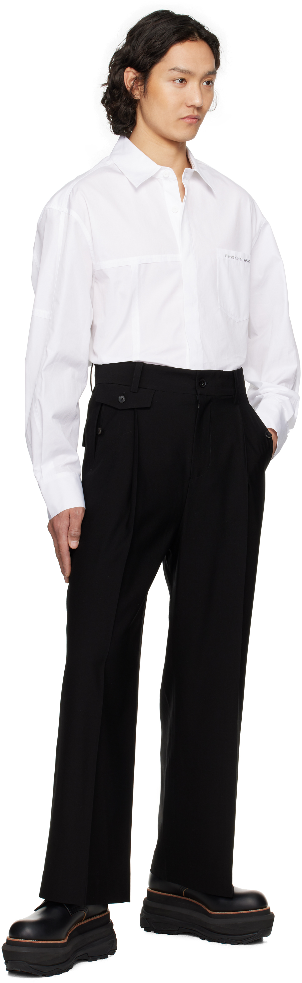 Feng Chen Wang Seam-detail Shirt In White
