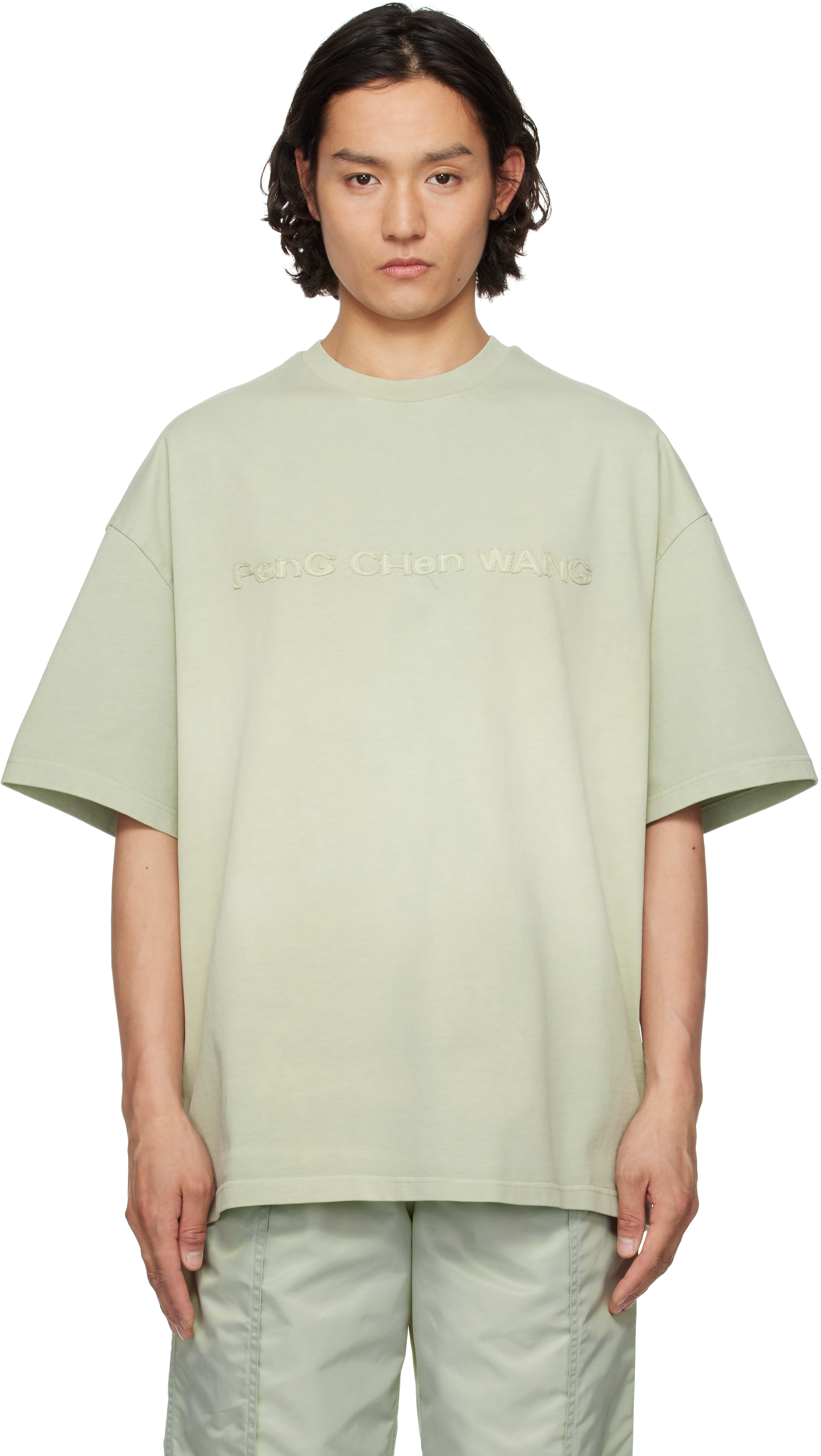【関税込み】Feng Chen Wang ホワイト ディストレス 長袖Tシャツ Feng Chen Wang メンズ tシャツ | SSENSE 日本