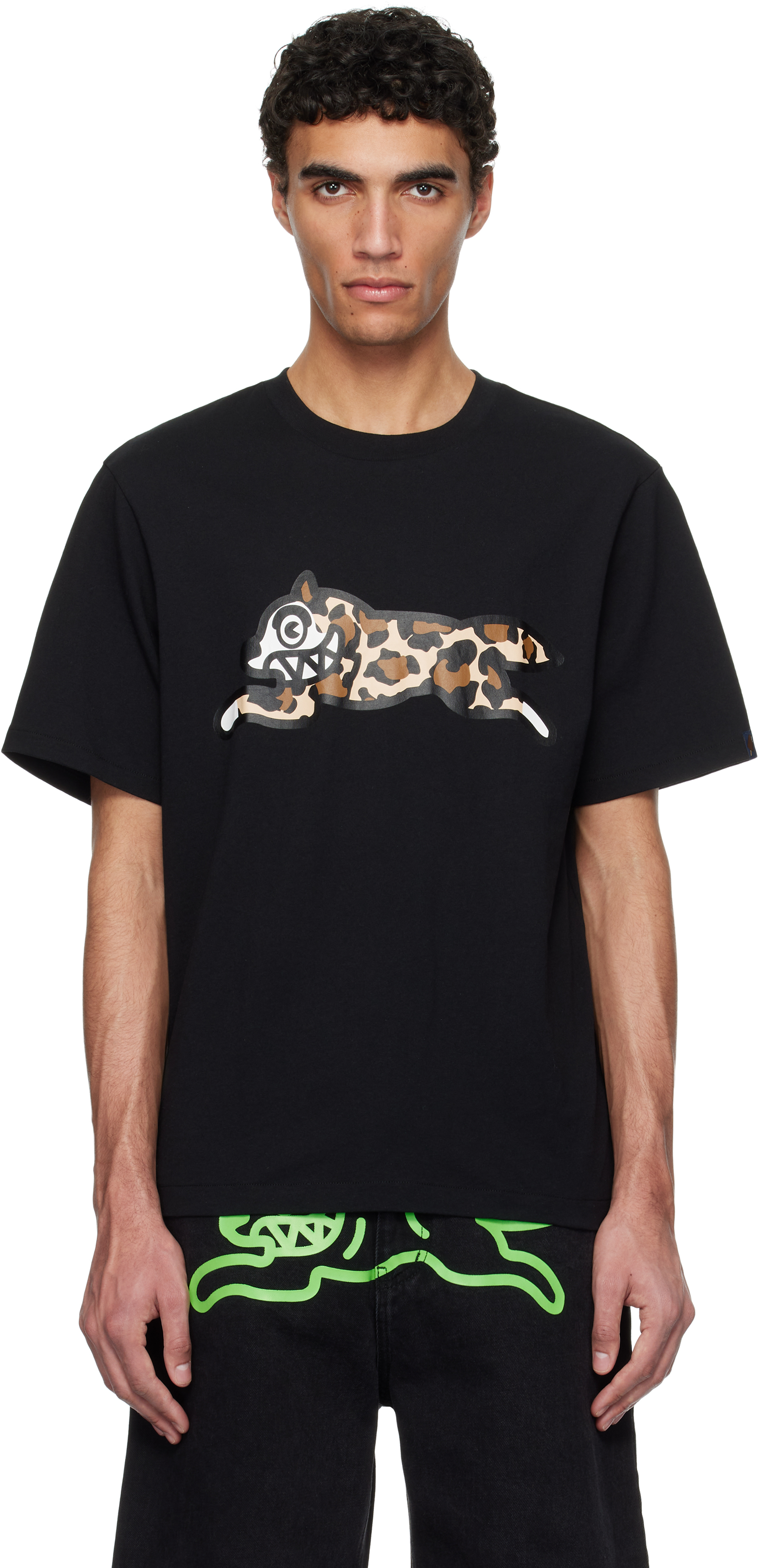 Black Running Dog T-shirt