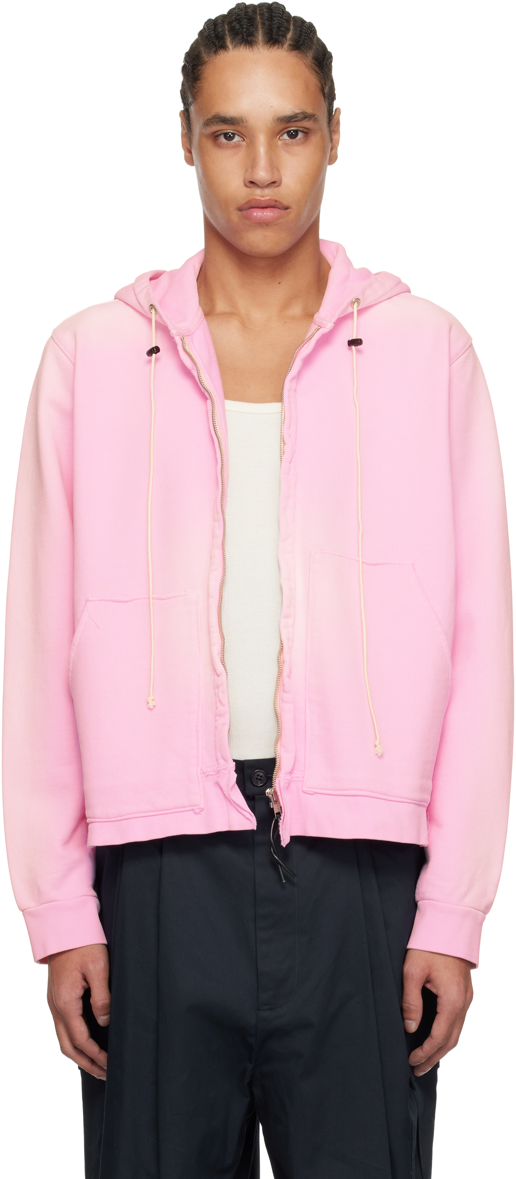 【関税込み】Camiel Fortgens ピンク フィット ジップフーディ CAMIEL FORTGENS ショルダーバッグ 「CAMIEL FORTGENS」ZIP