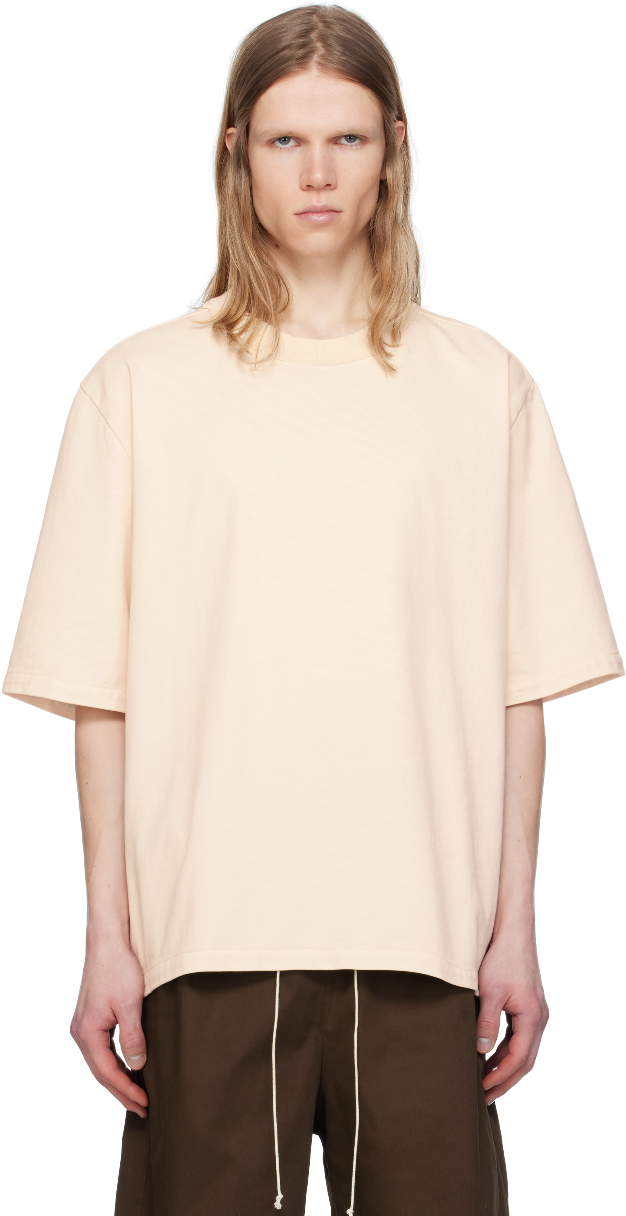 【関税込み】Camiel Fortgens Tシャツ Beige Big T-shirt by Camiel Fortgens on Sale