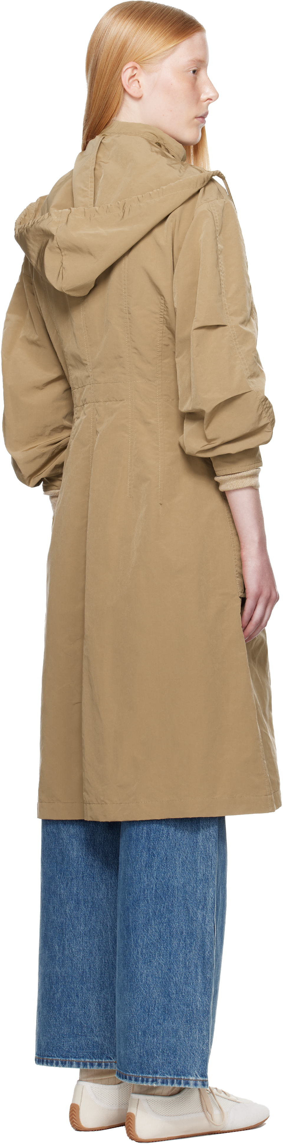 MONCLER TAN NANTES PARKA COAT 