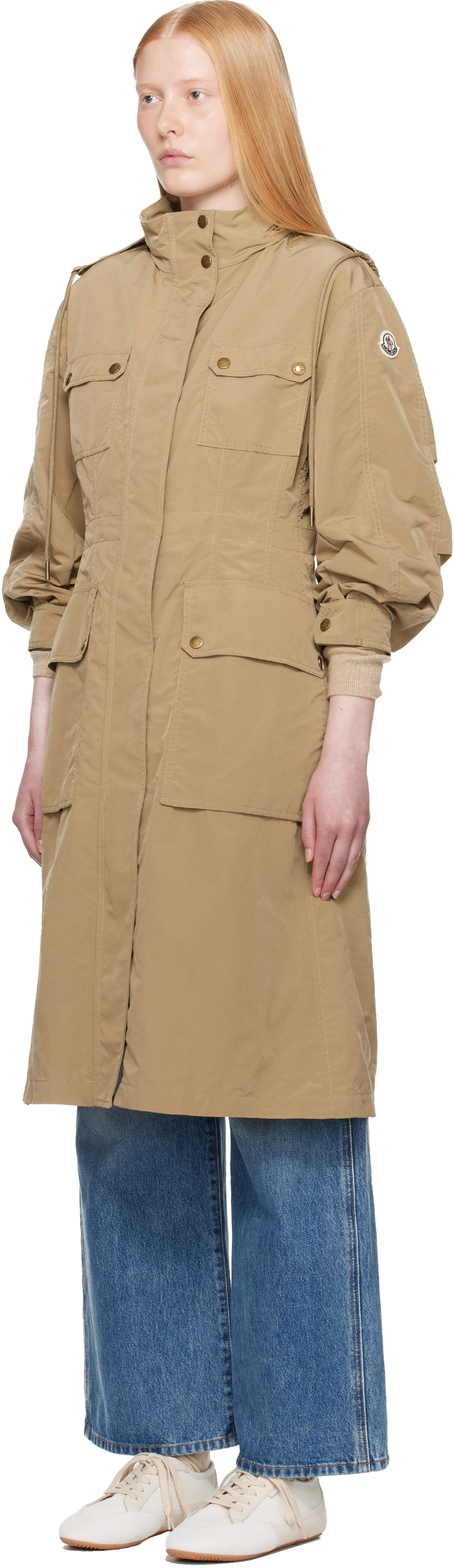 MONCLER TAN NANTES PARKA COAT 