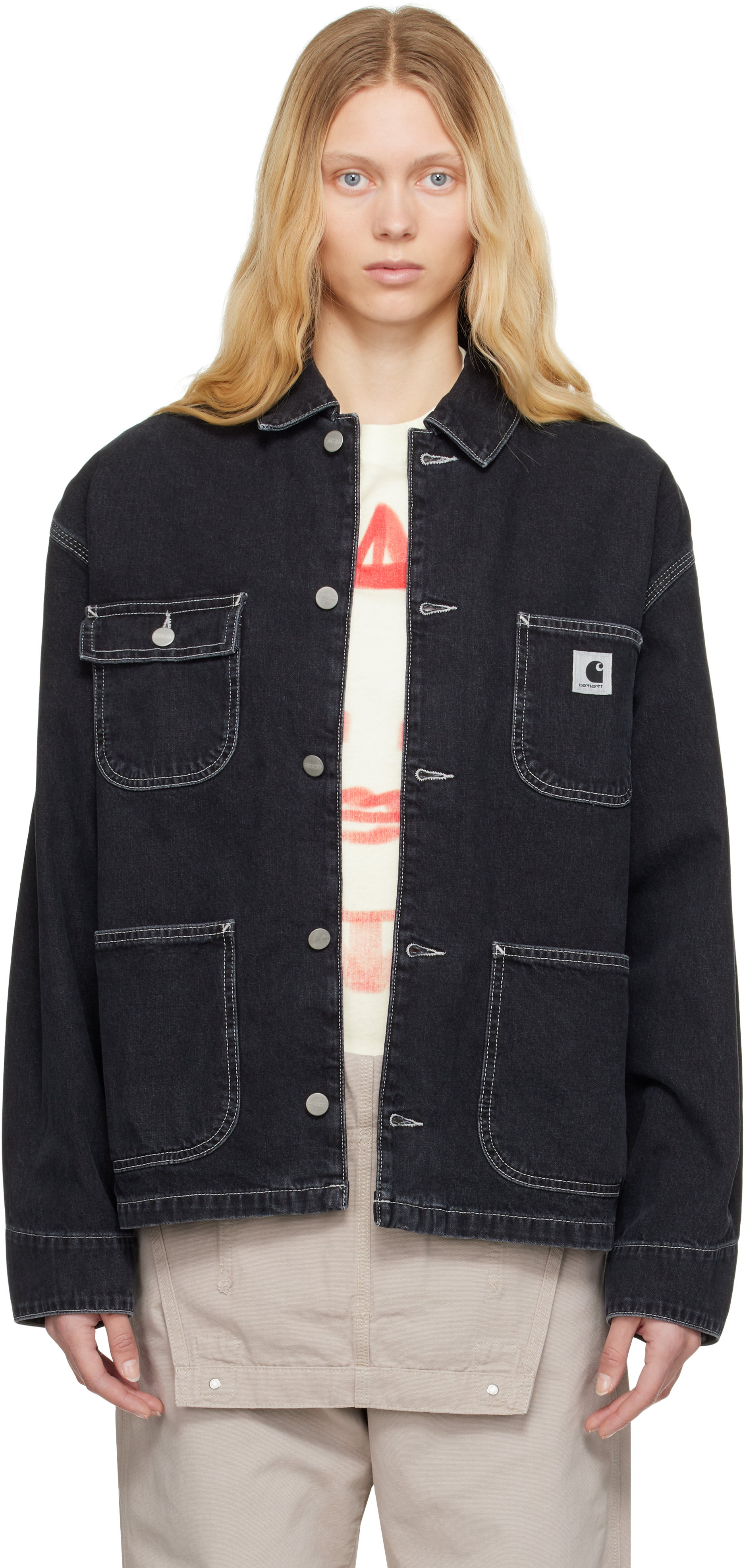Carhartt Work In Progress デニムジャケット Carhartt Work In Progress: Blue OG Double Front Denim Jacket