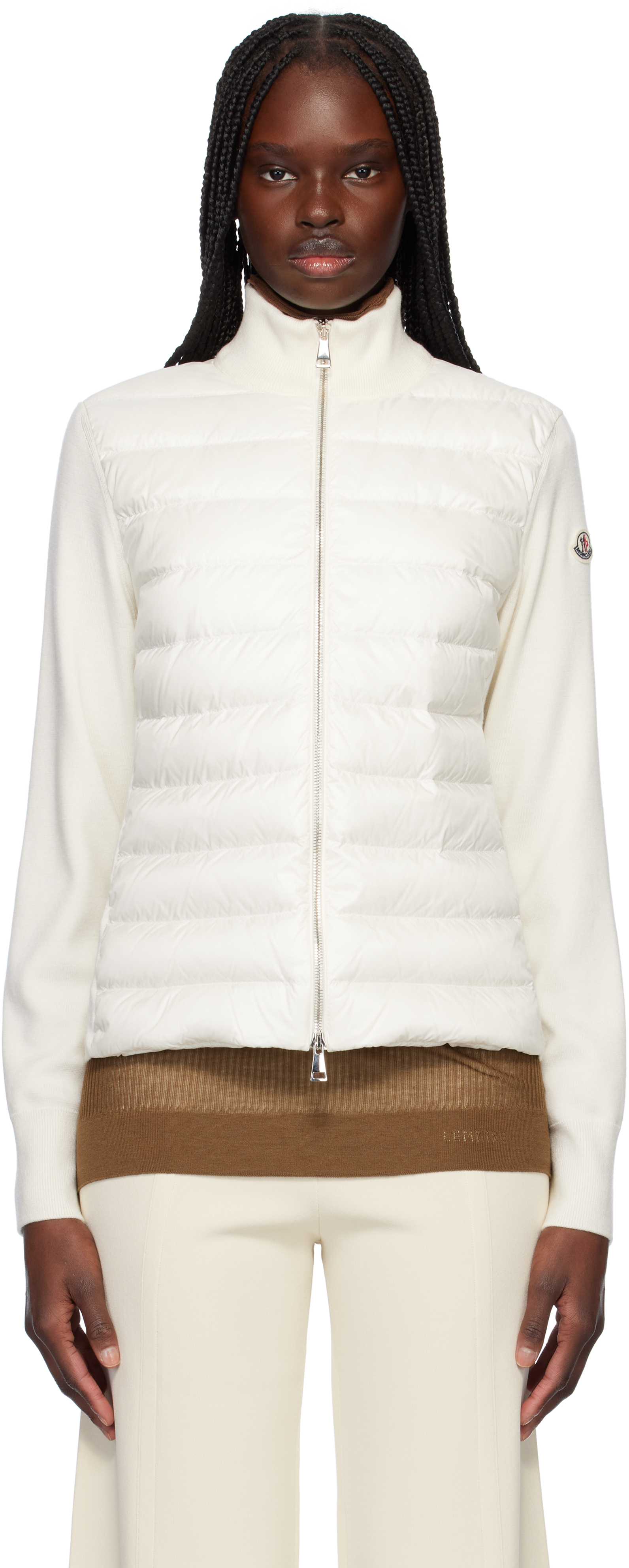 【関税込み】Moncler オフホワイト パネル ダウン カーディガン 楽天市場】MONCLER モンクレール カーディガン ダウン