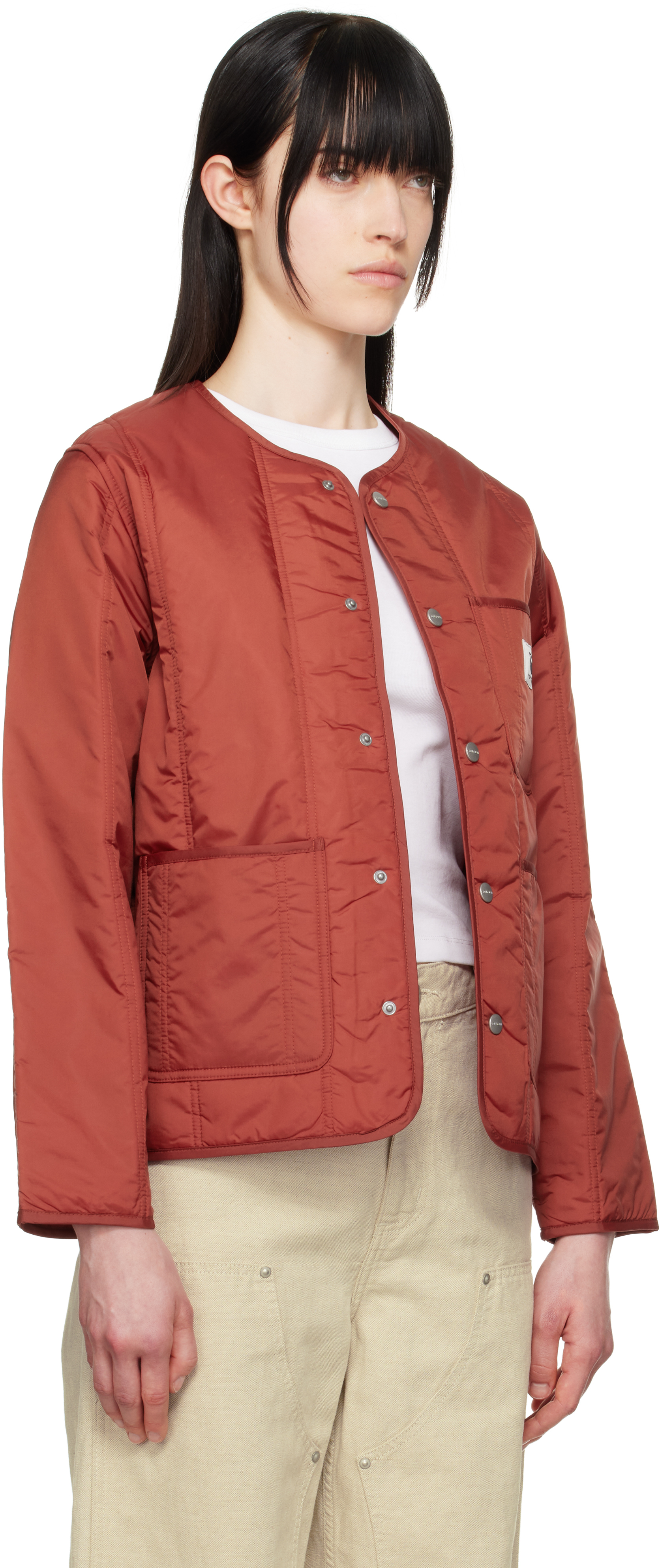 Carhartt Kyla Liner Cotton Jacket In Vermillion