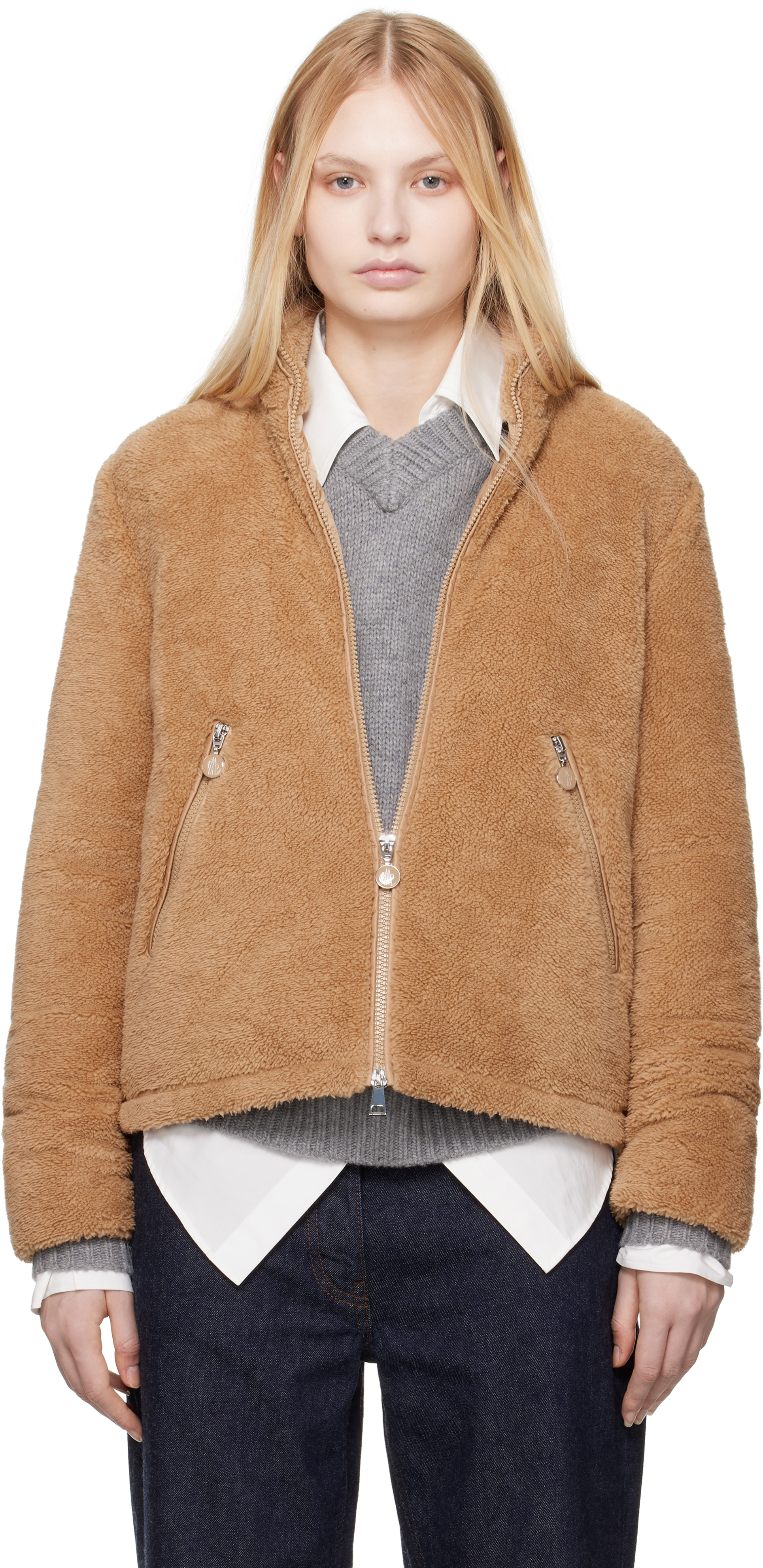 Tan Polignac Teddy Down Jacket