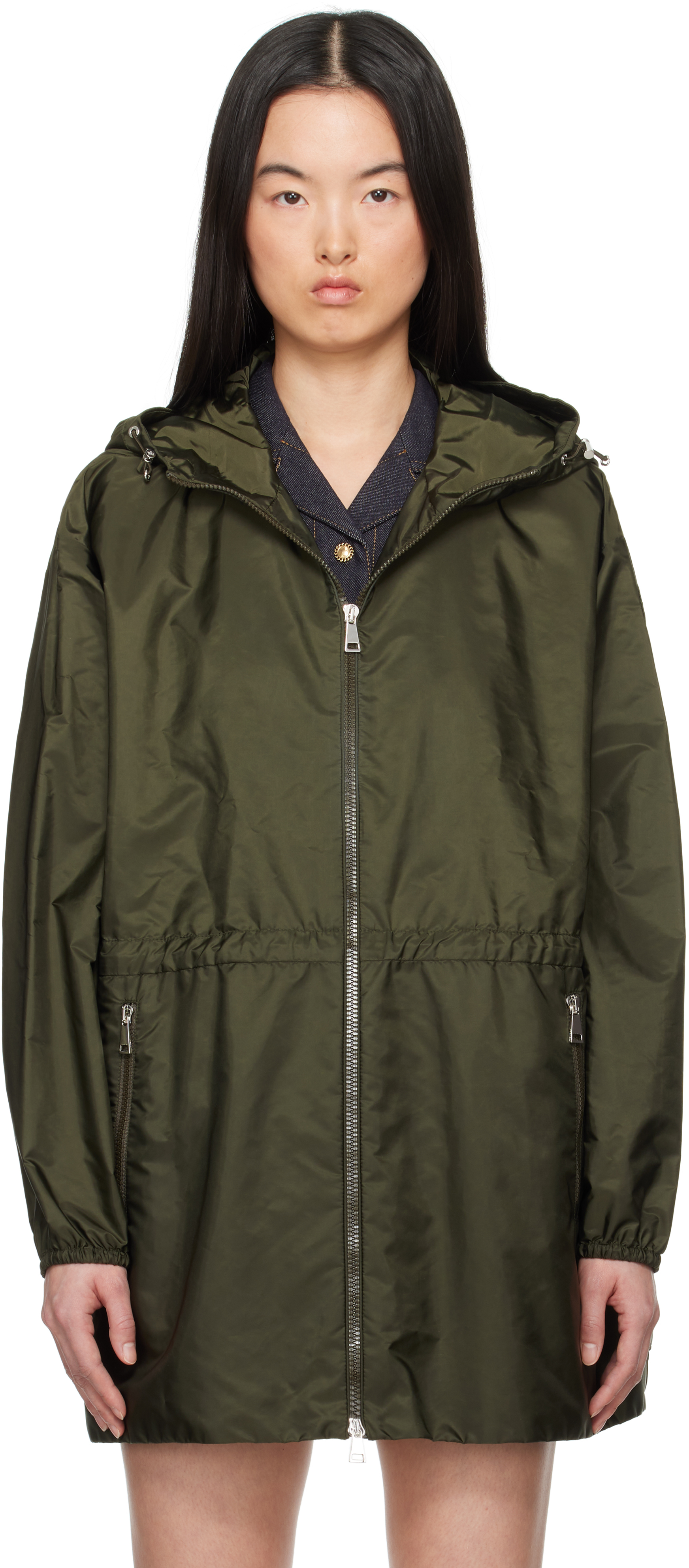 Moncler Black Wete Hooded Jacket