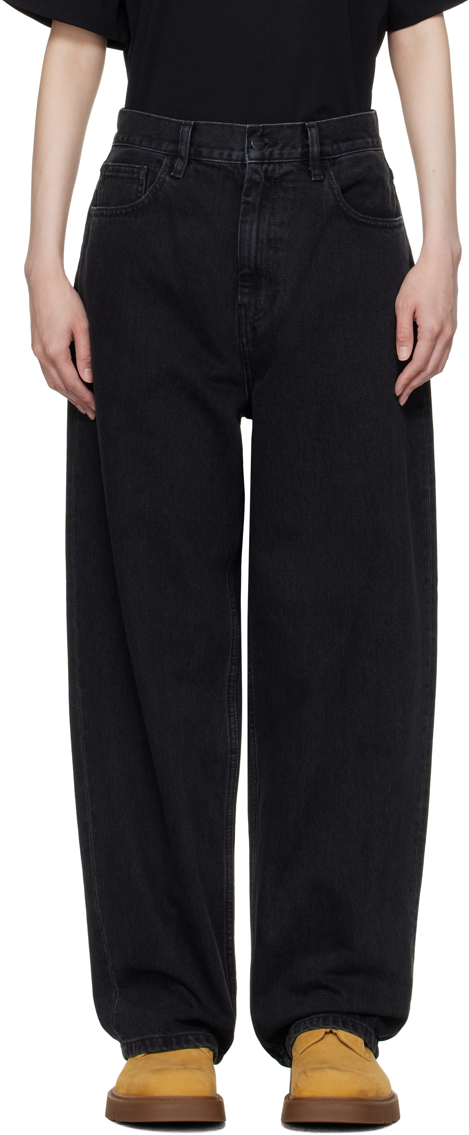 Black Brandon Jeans by Carhartt Work In Progress on Sale