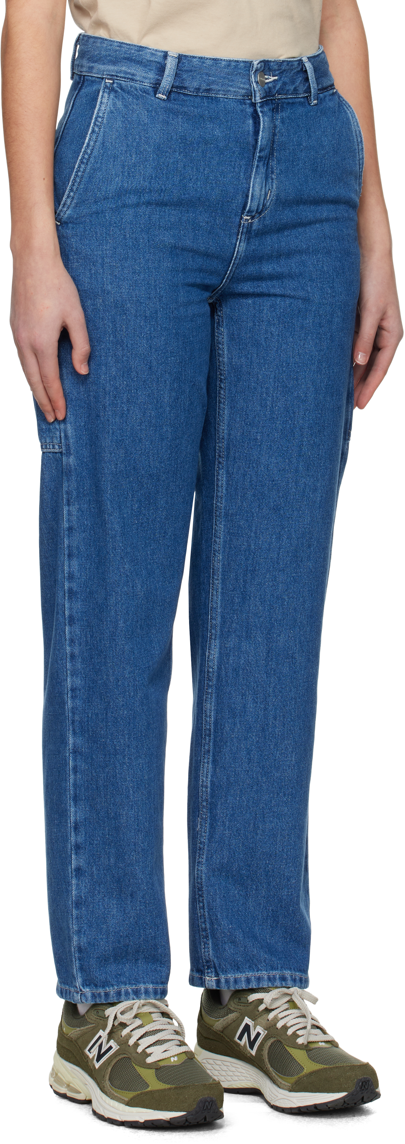 Carhartt Blue Pierce Jeans In Stone Washed Blue