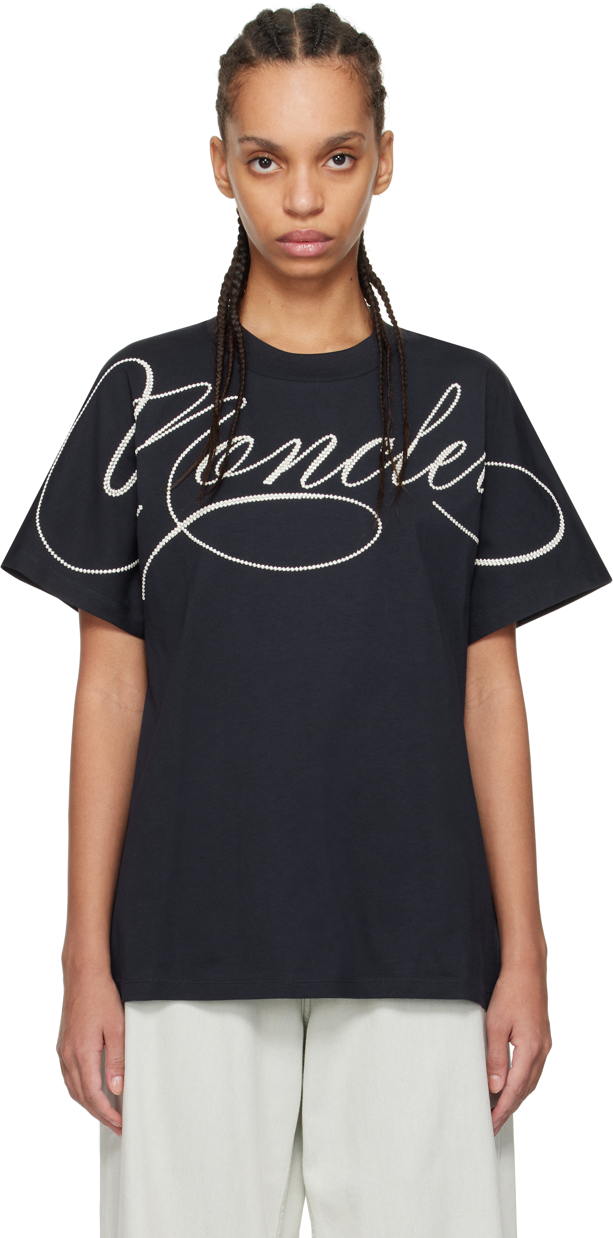 トップス 23ss MONCLER SS TSHIRT Navy S 23ss MONCLER SS TSHIRT Navy S