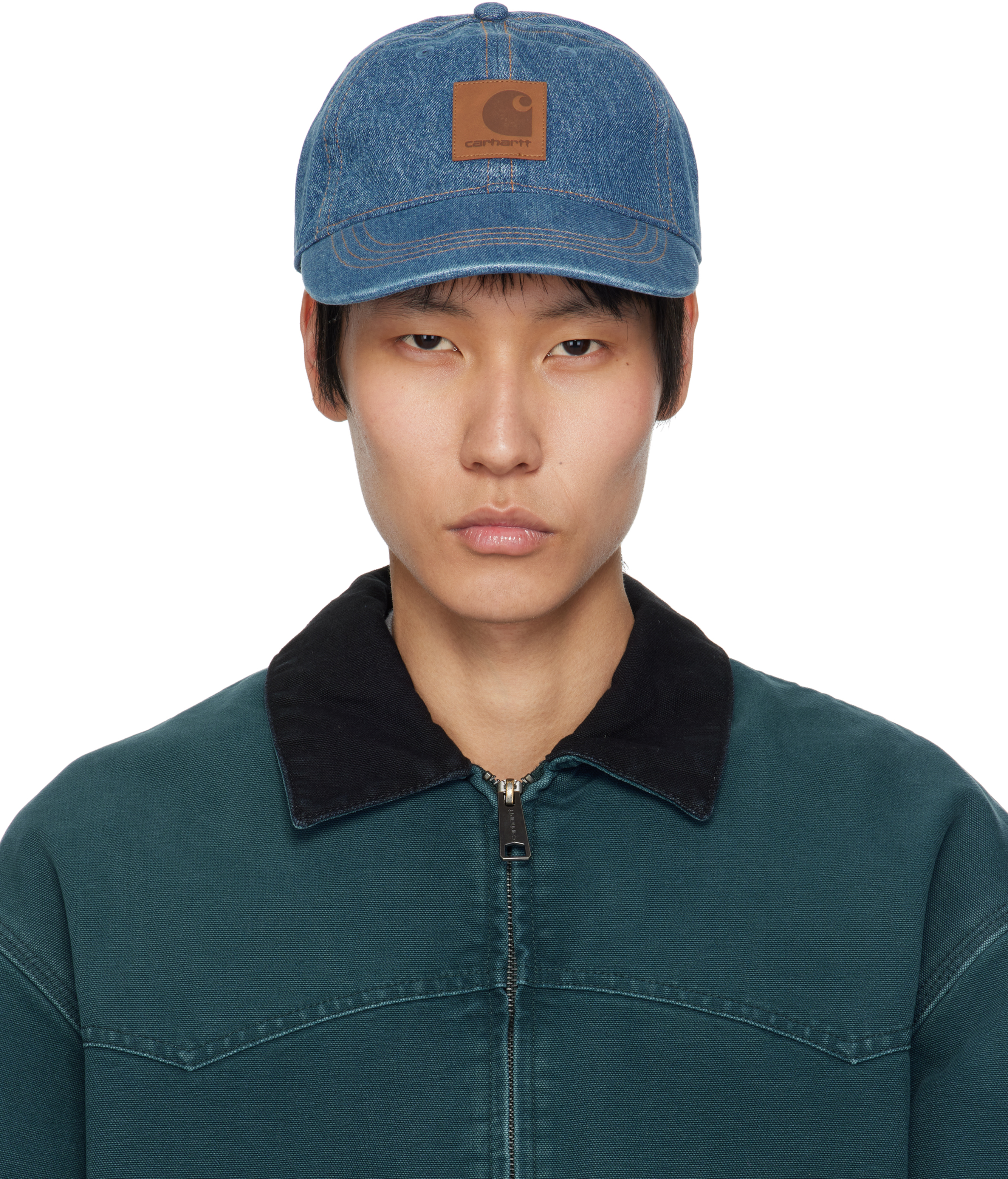 【関税込み】Carhartt Work In Progress キャップ Carhartt Work In Progress: Blue Lincoln Cap | SSENSE